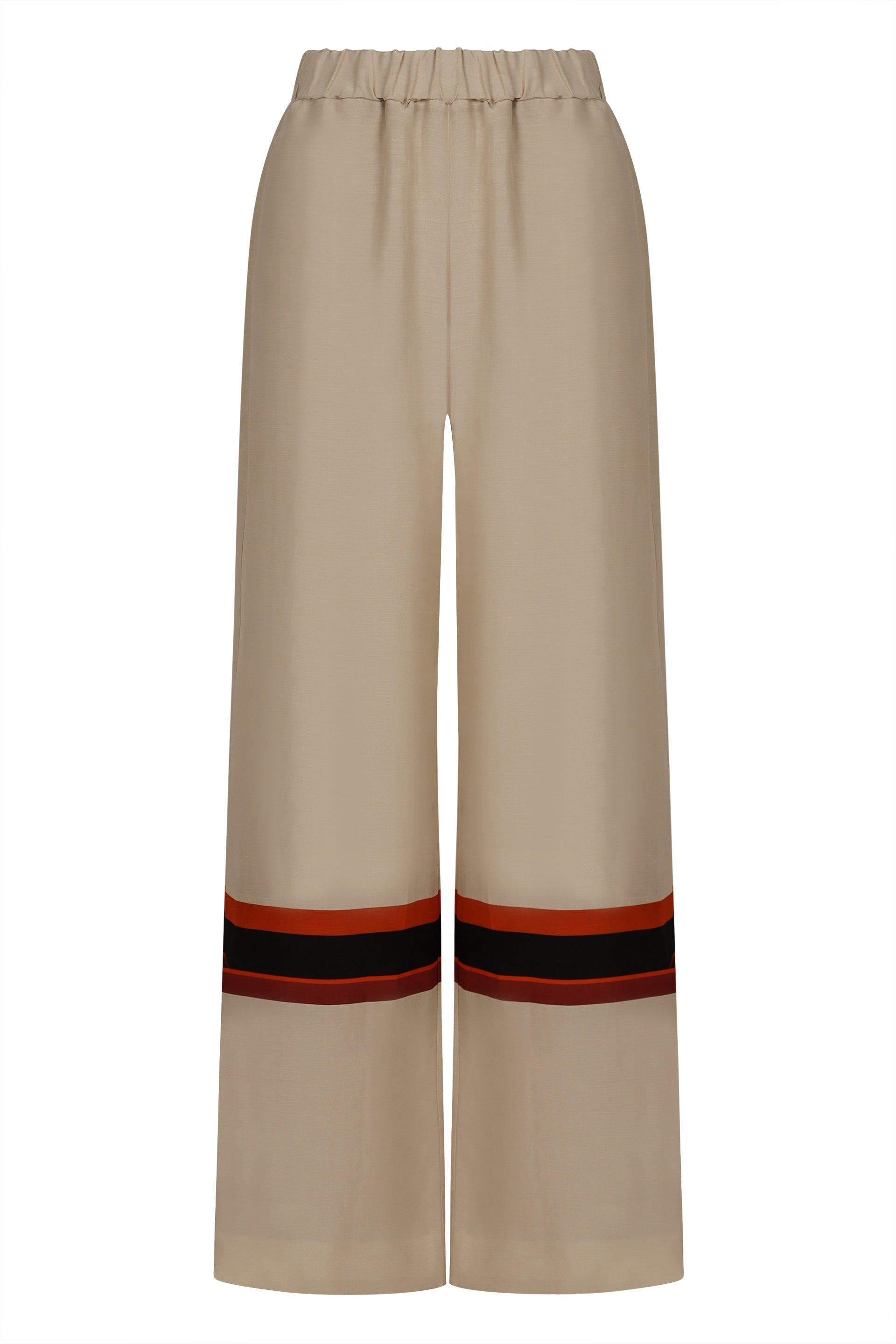 Linen and silk trousers