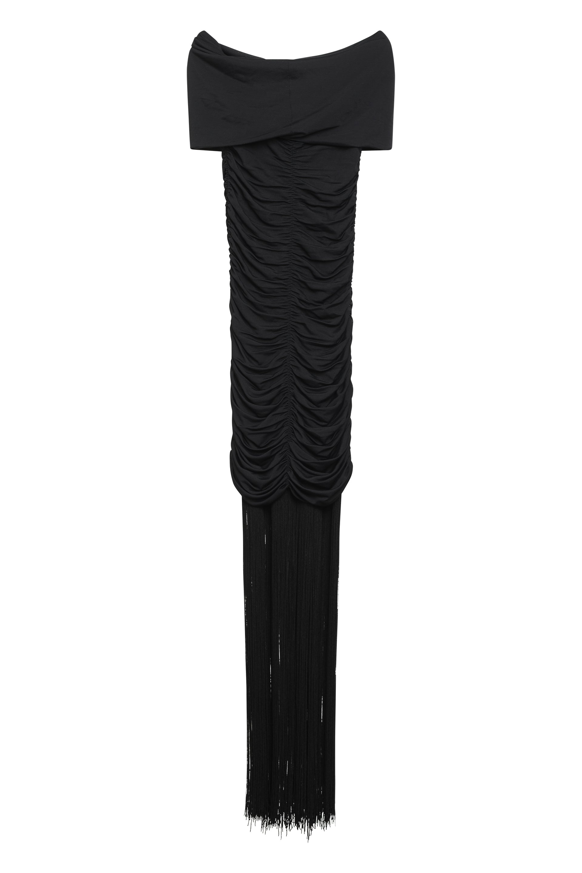 Draped midi dress