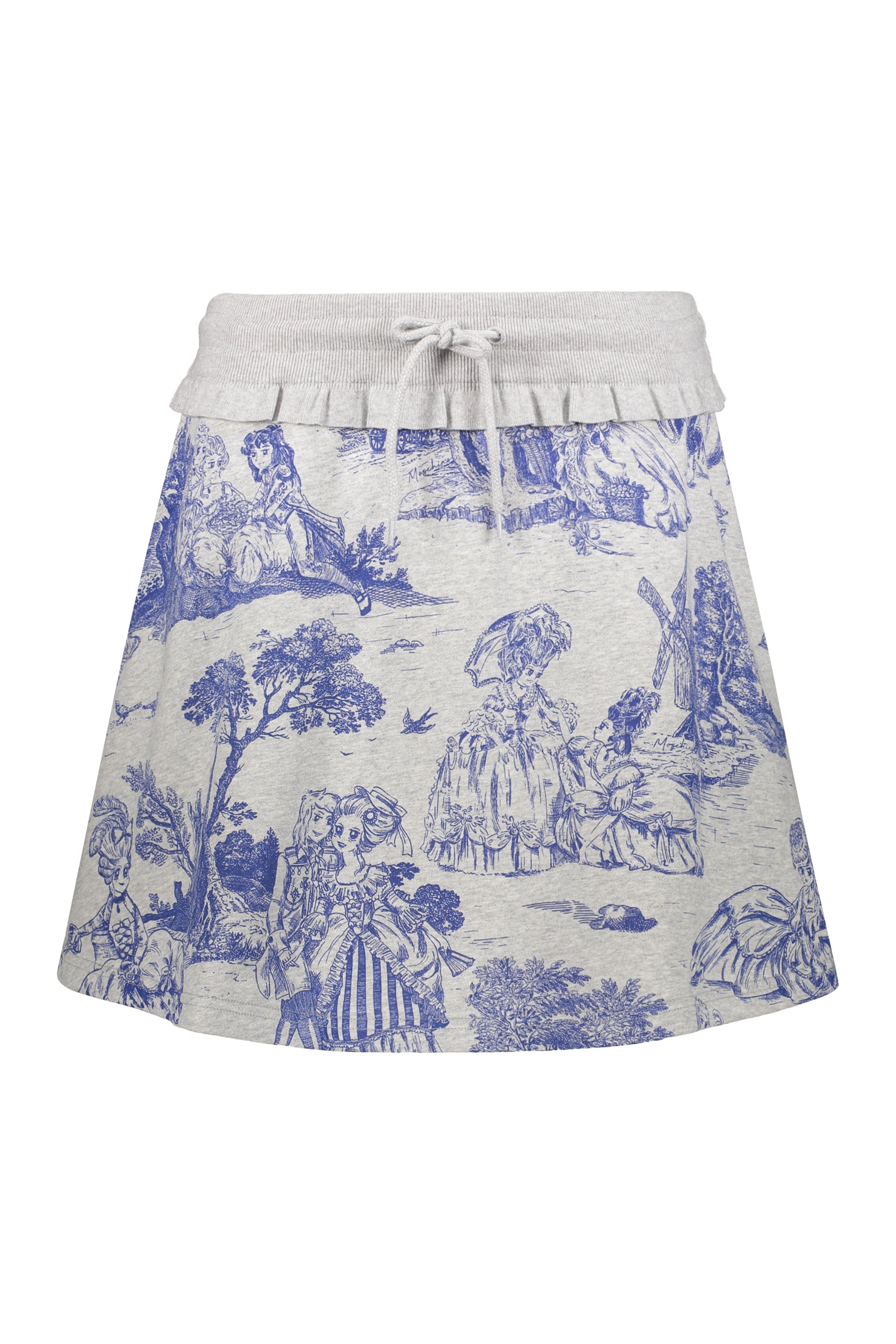Printed cotton skirt