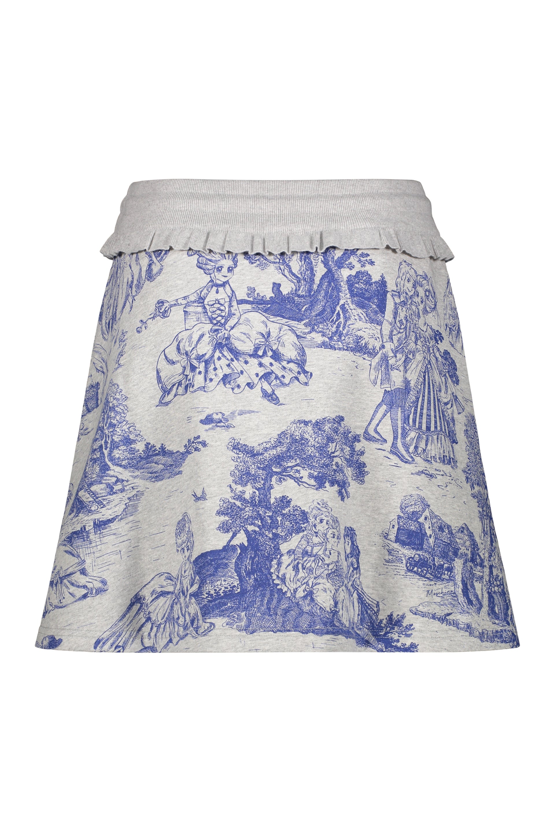 Printed cotton skirt