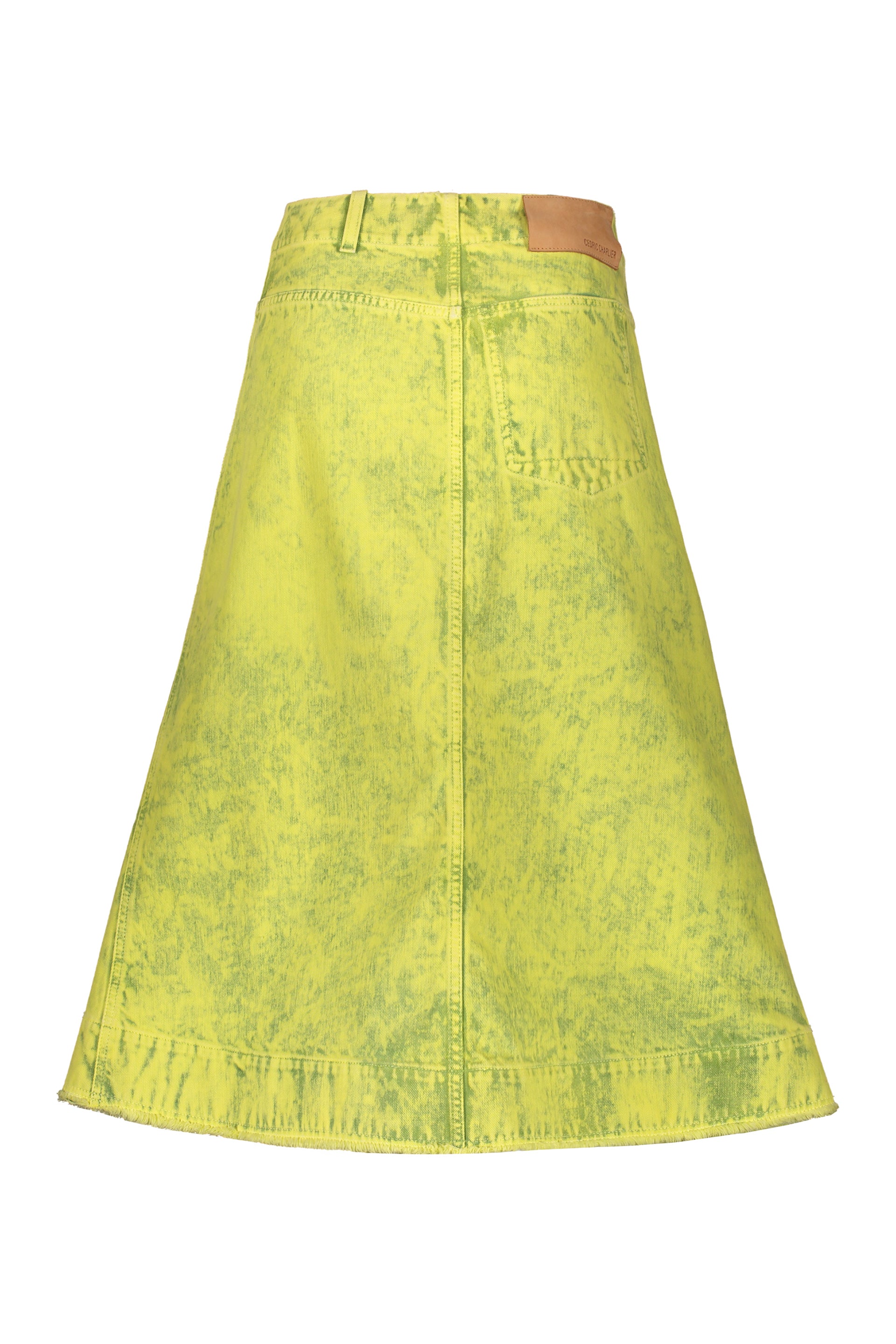 Cotton midi skirt