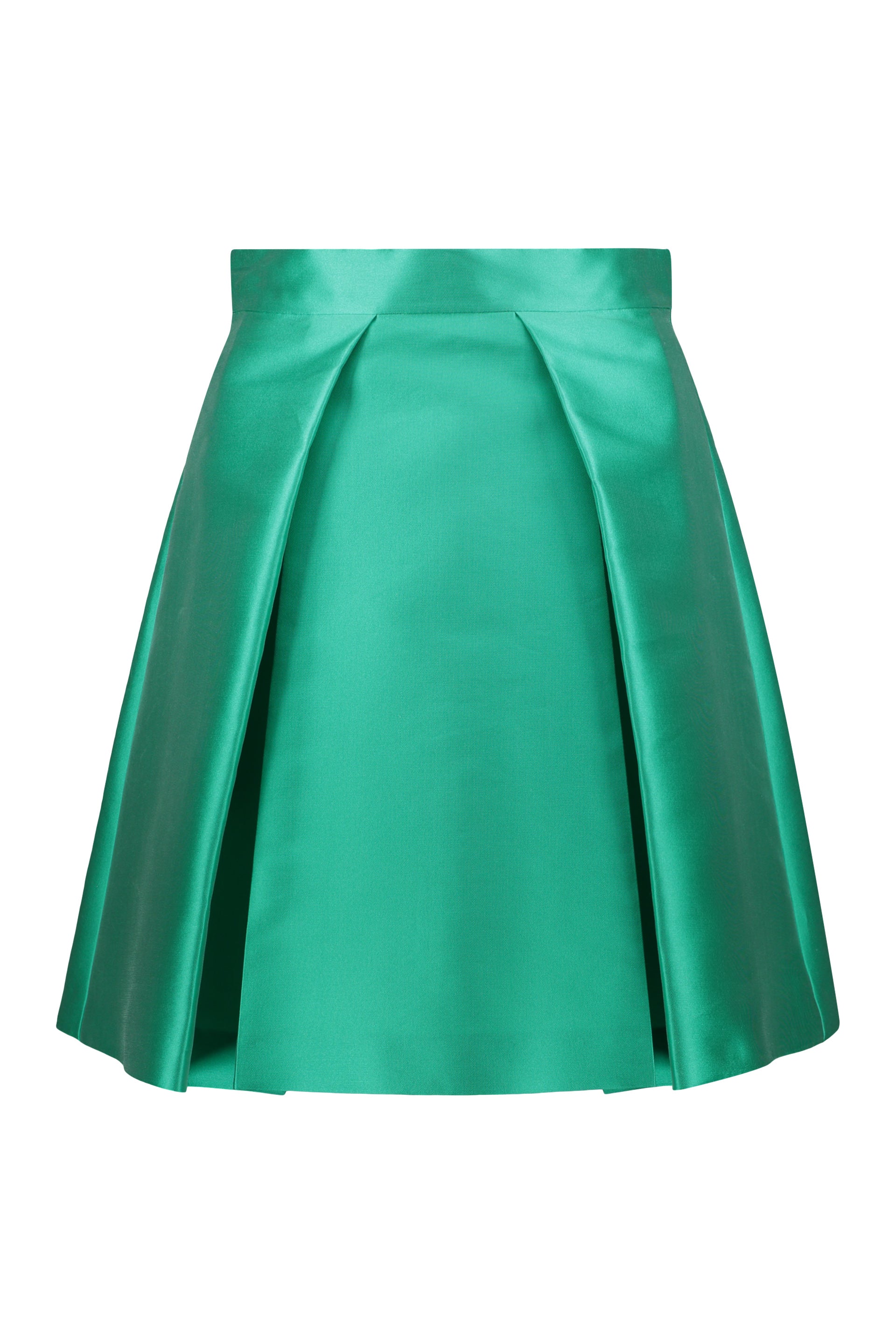 Pleated midi skirt