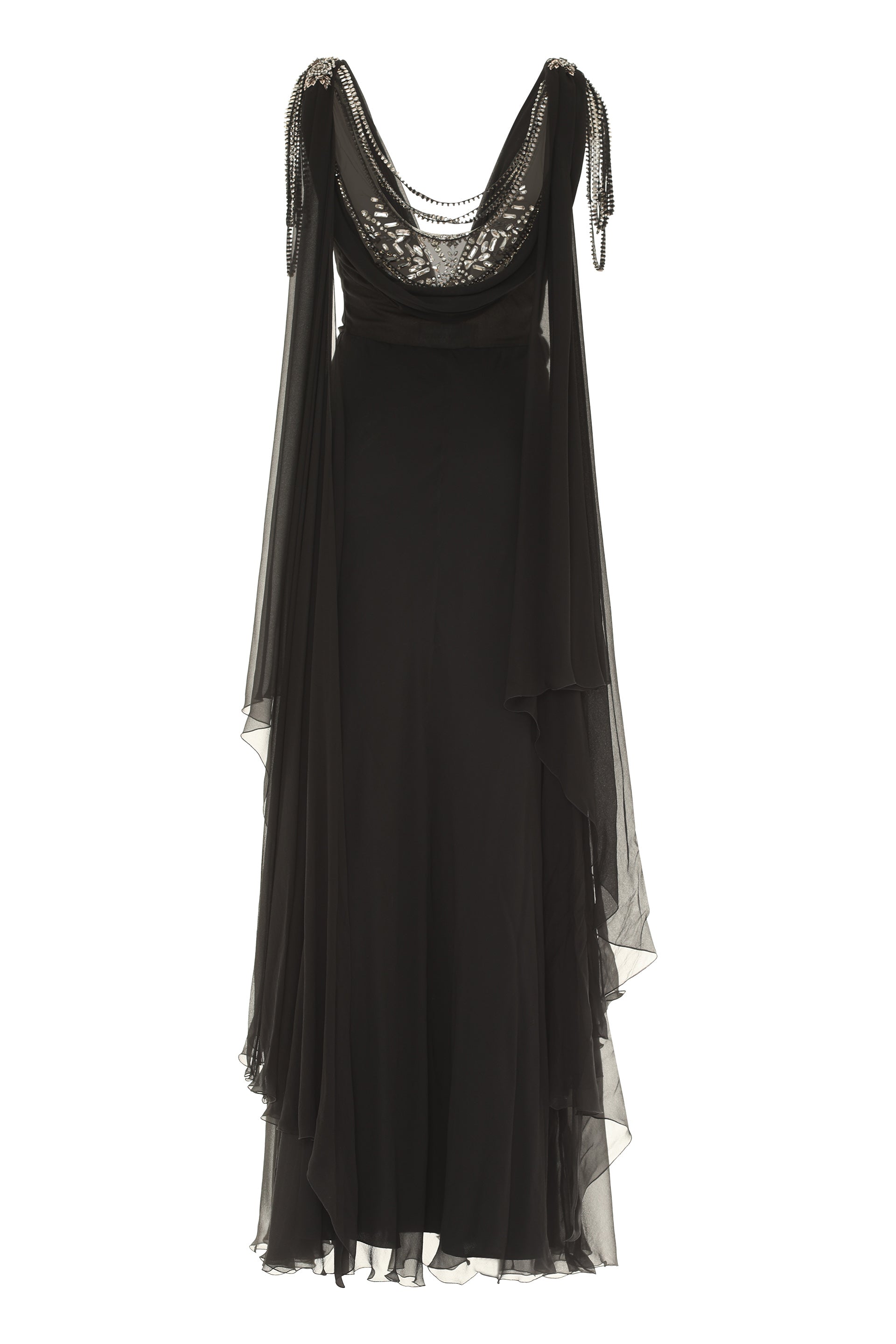 Silk gown