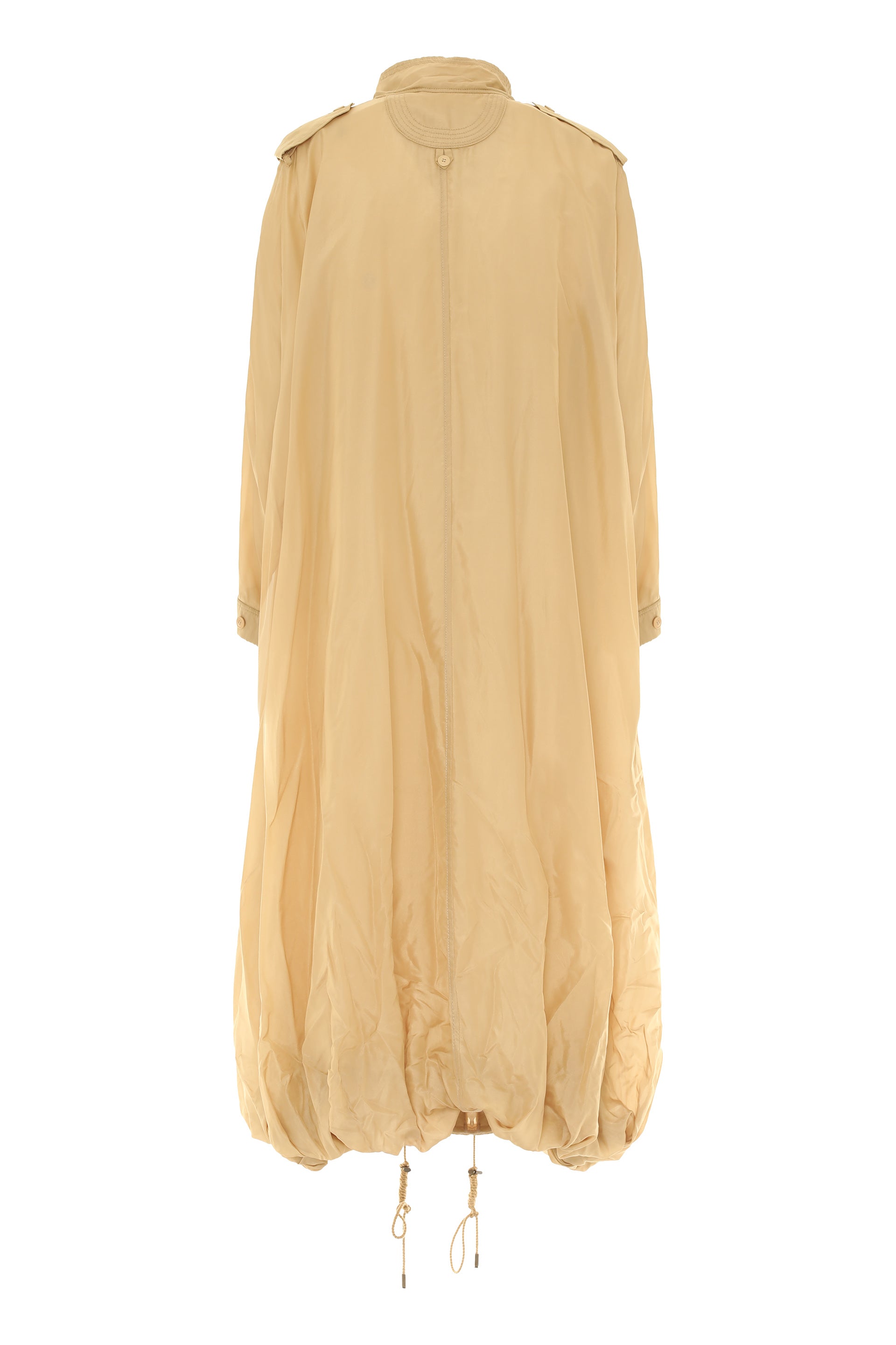 Silk blend trench coat