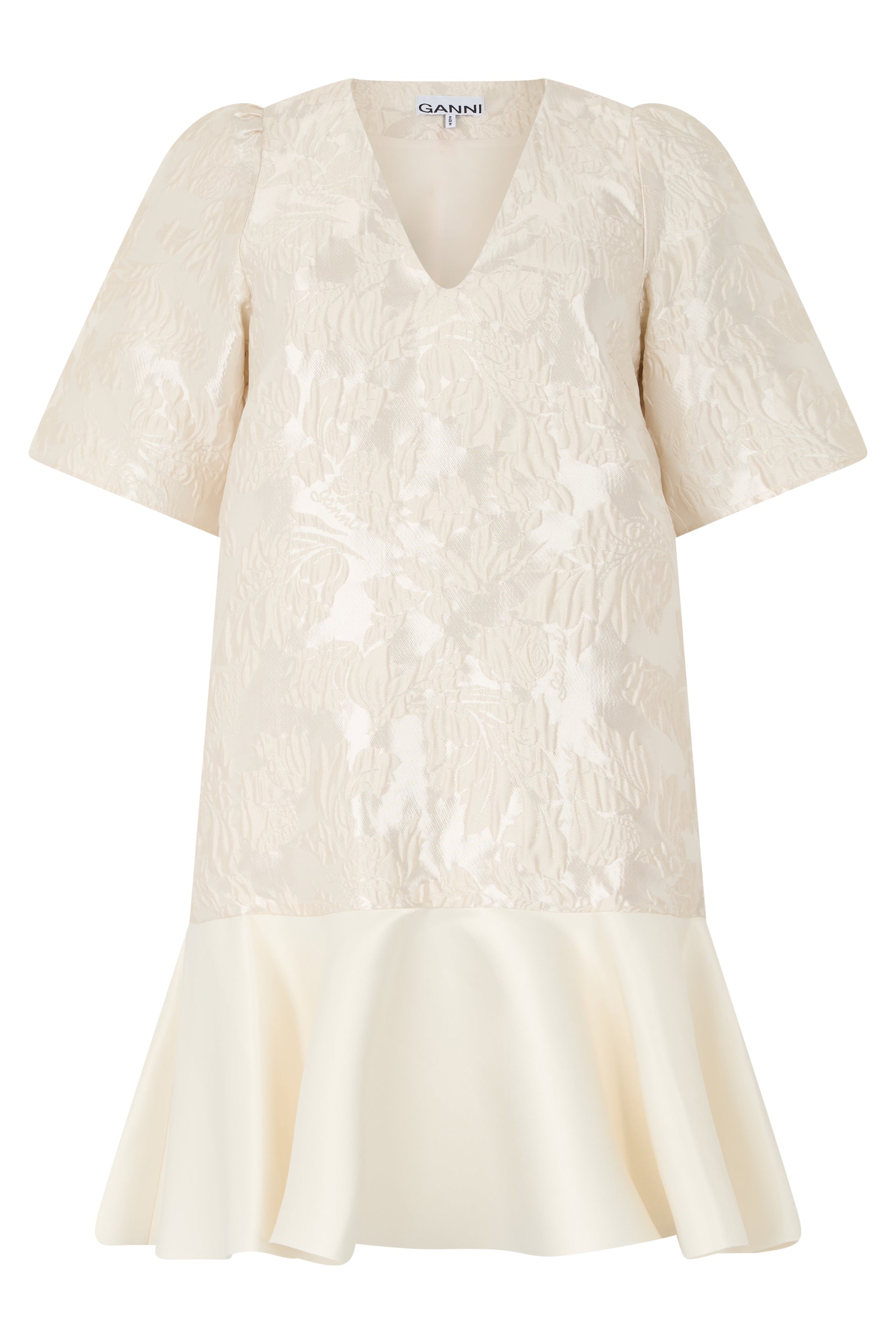 Mini dress in polyester and polyamide