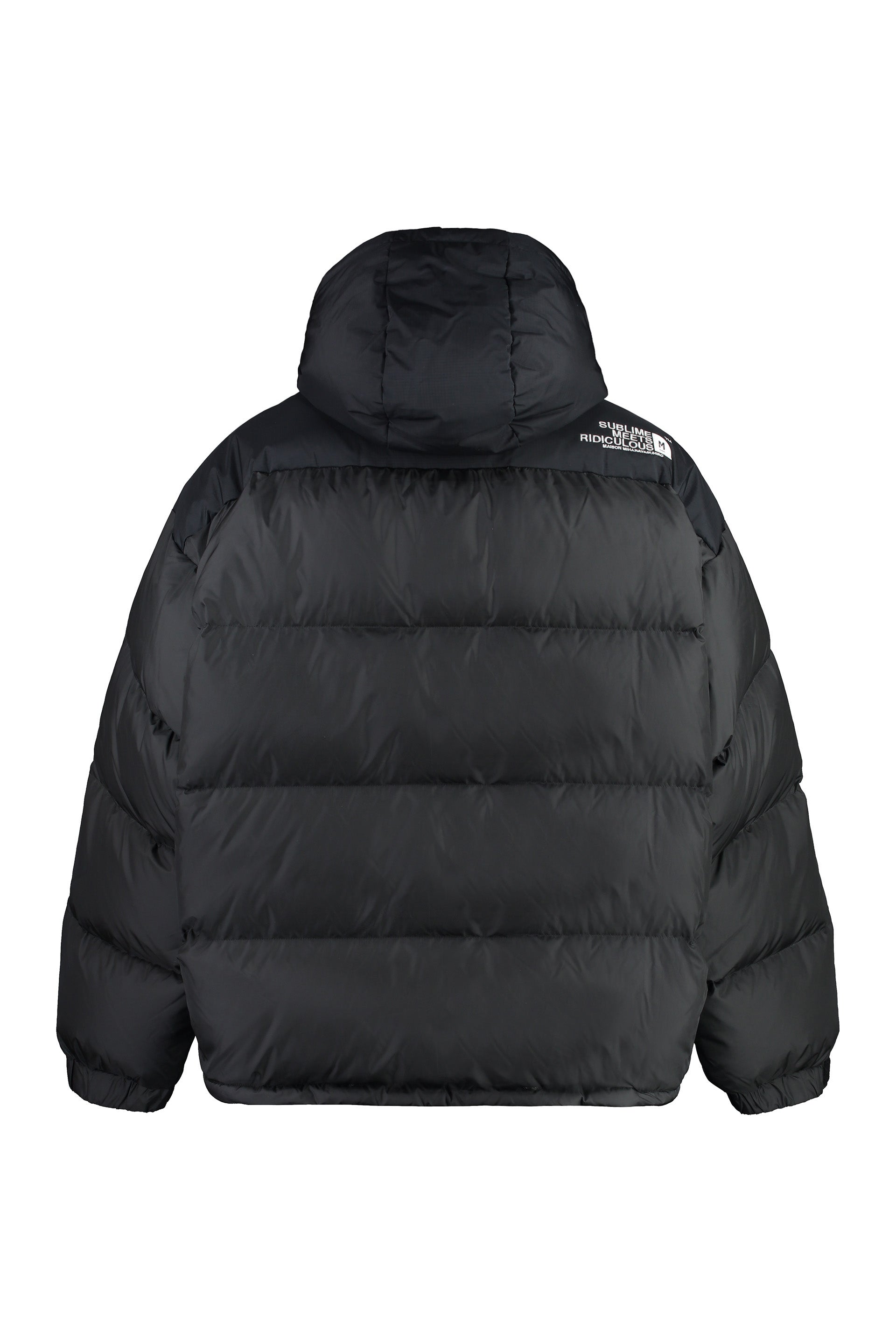 Oversize hooded down jacket