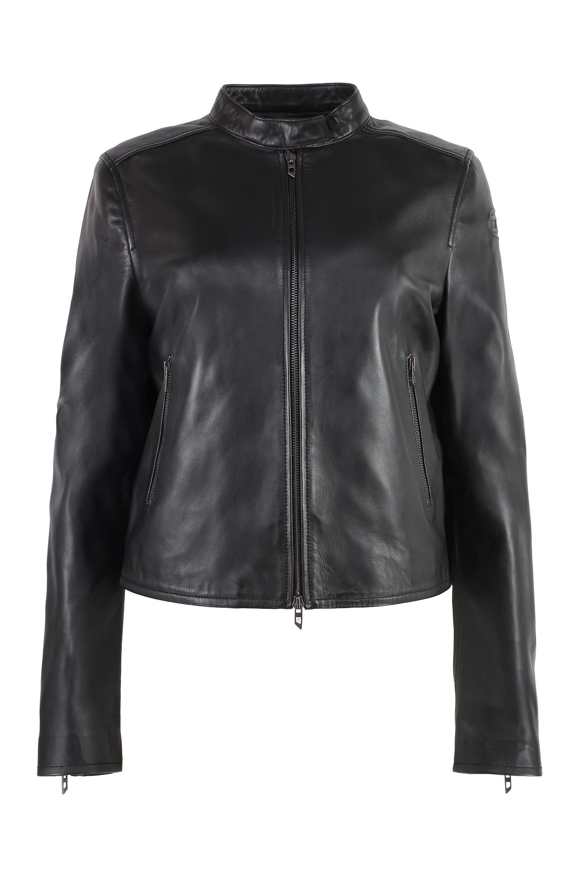 L-Ayla leather biker jacket