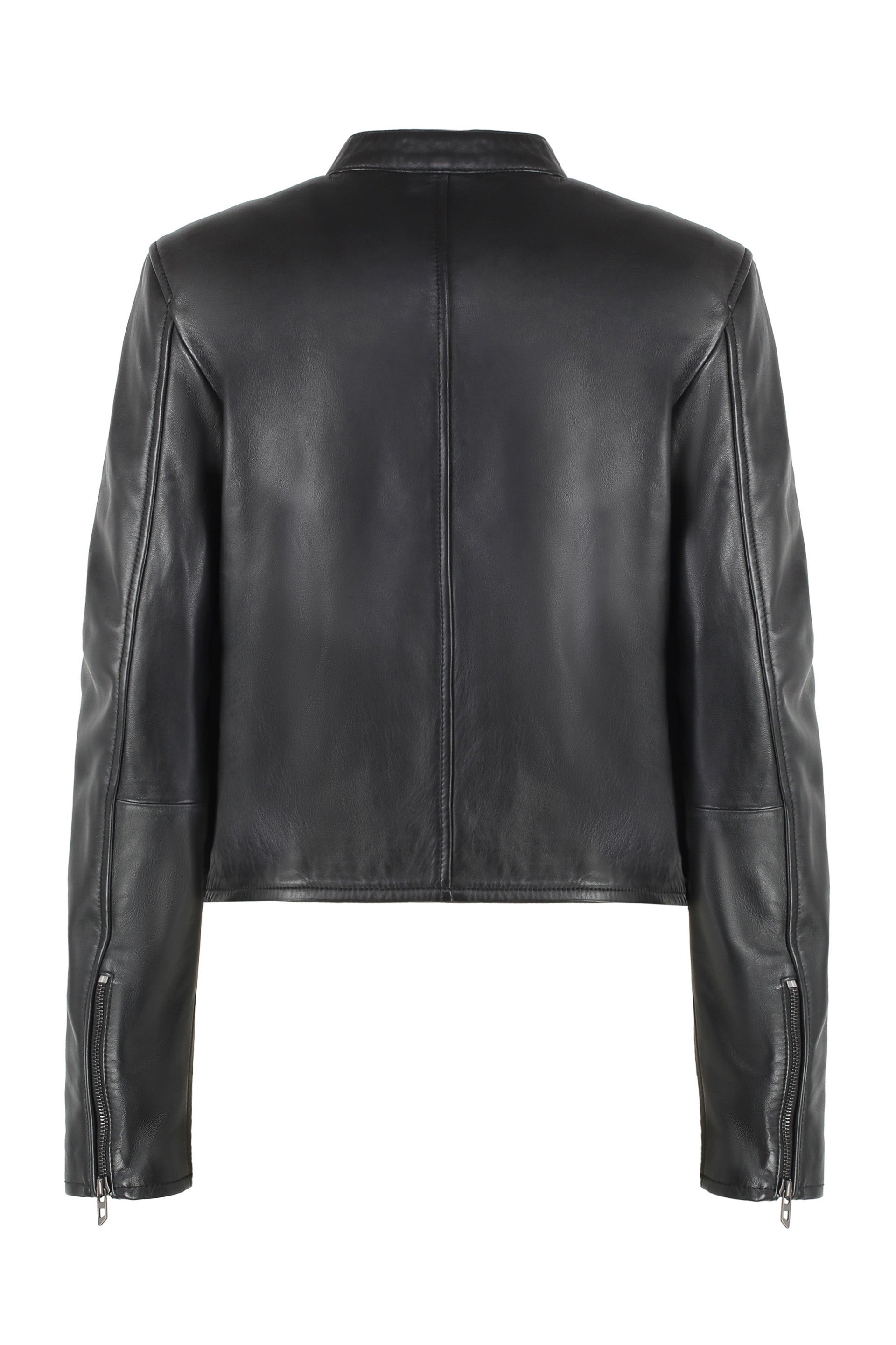 L-Ayla leather biker jacket