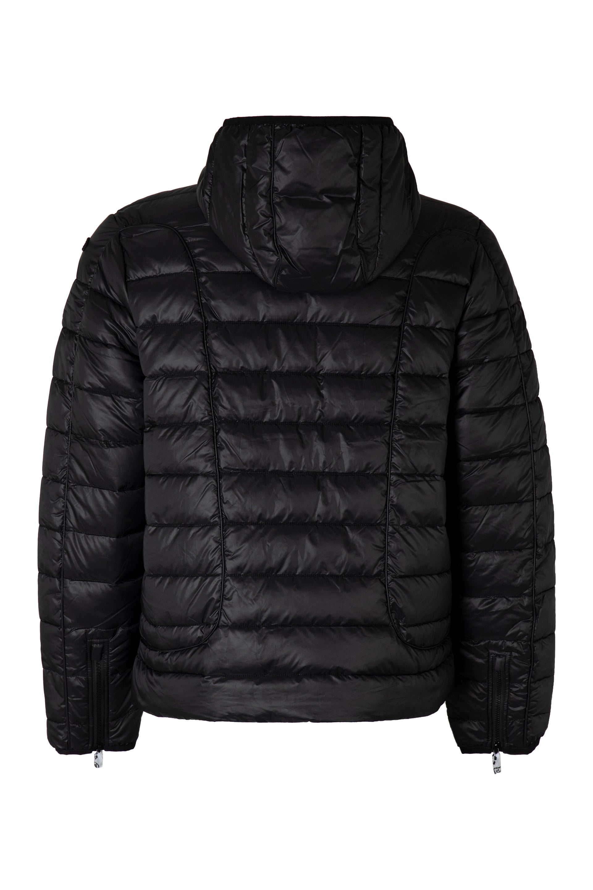 W-Stone Hooded techno fabric down jacket
