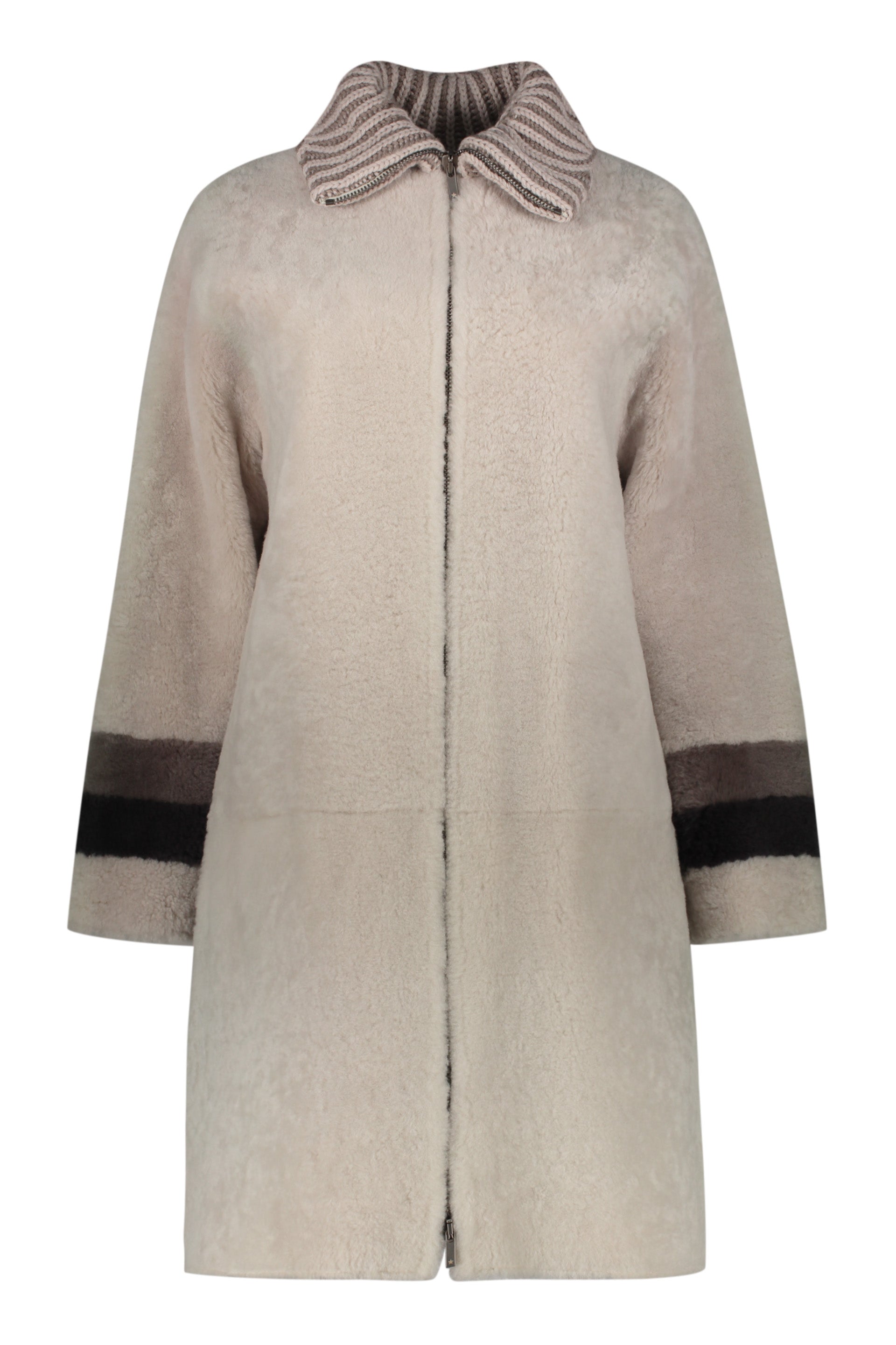 Shearling overcoat