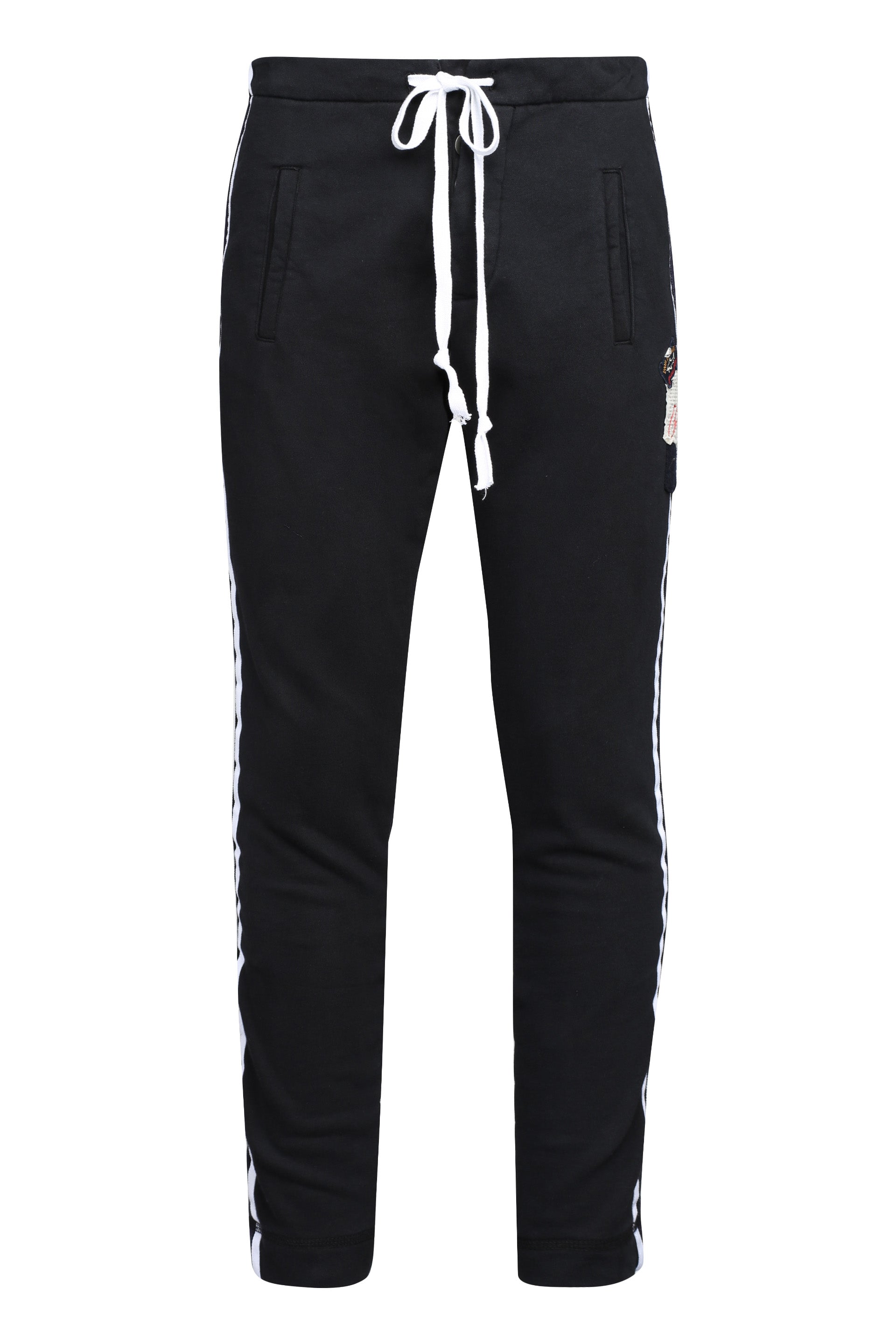 Drawstring waist track pants