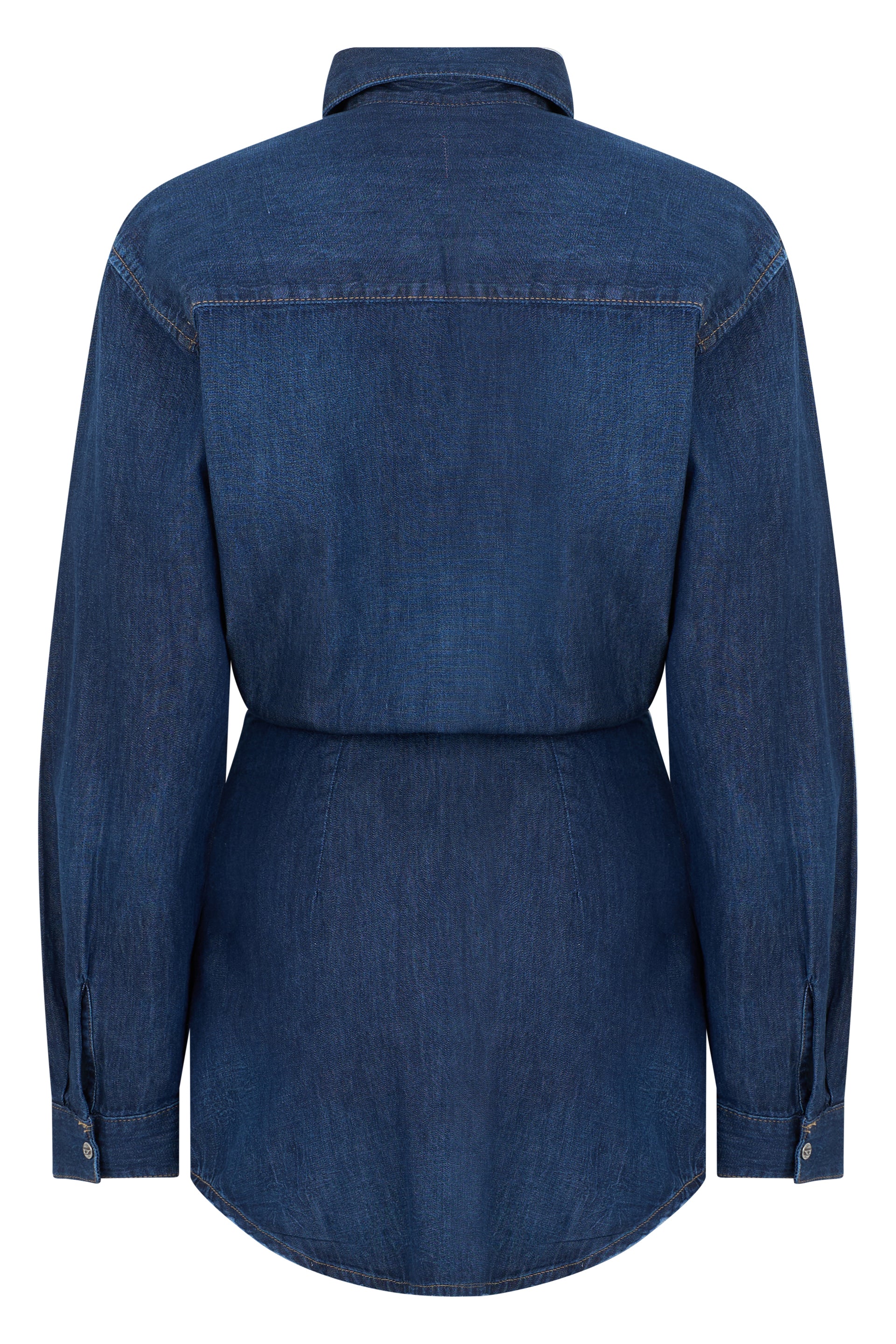 Denim jacket with belt