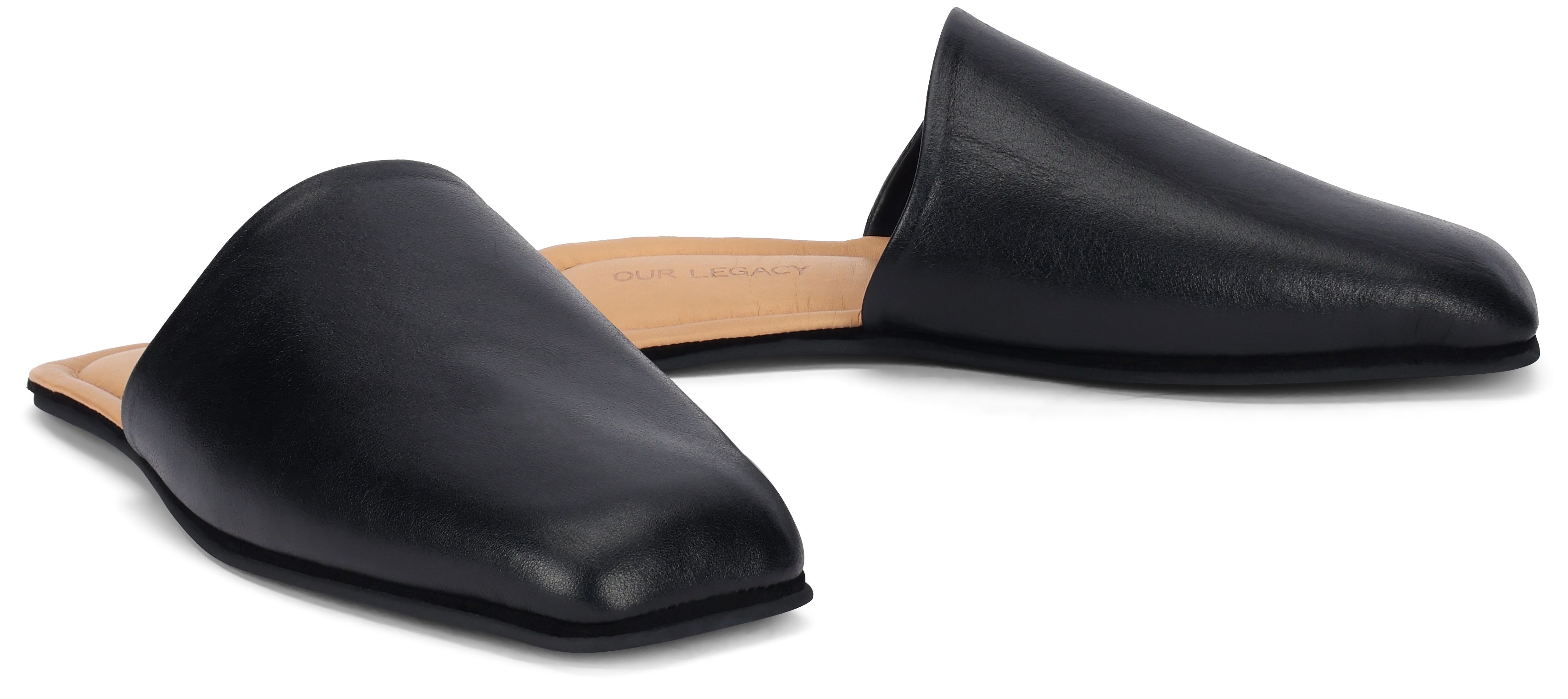 Mule Cigarr in black leather