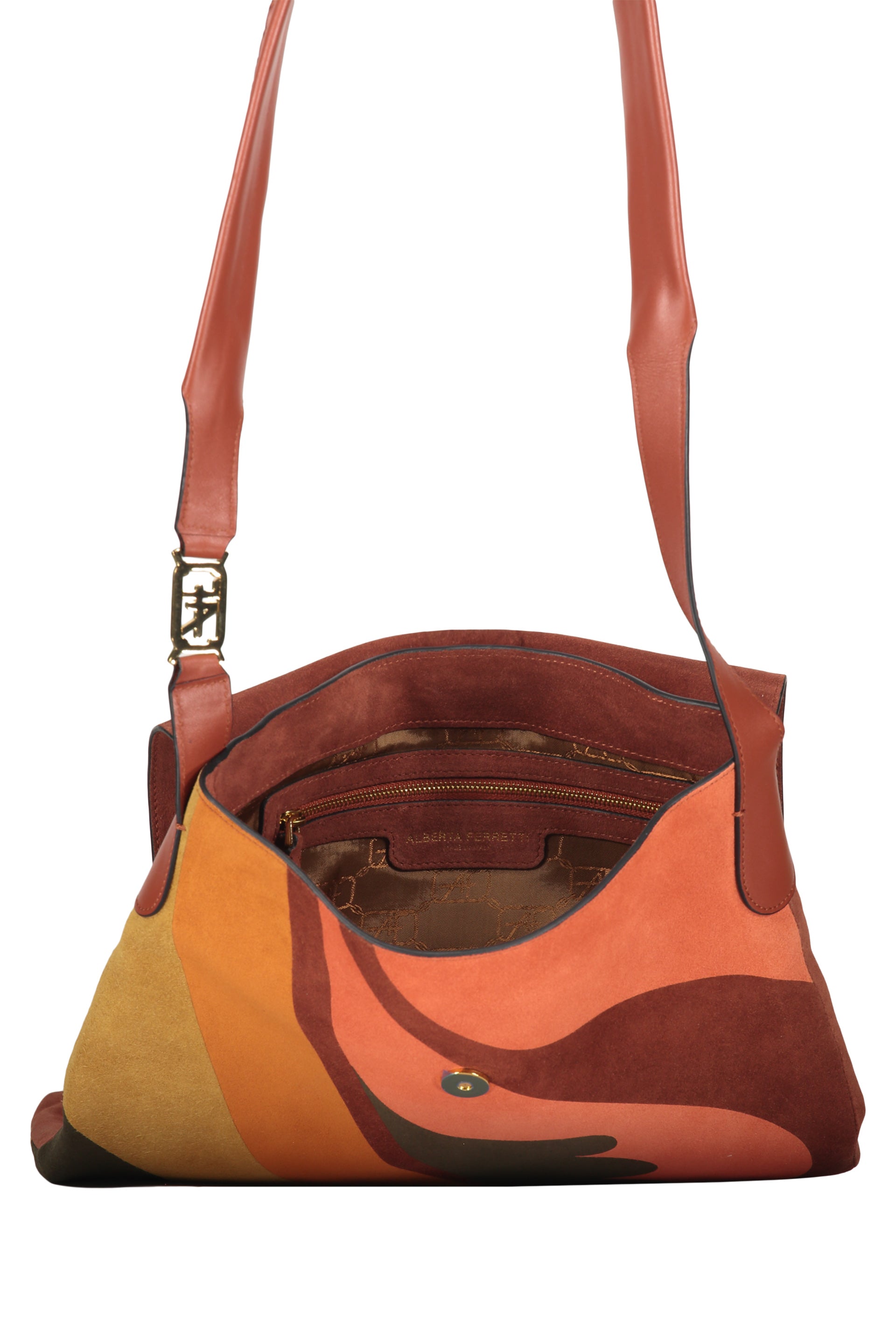 Leather shoulder bag