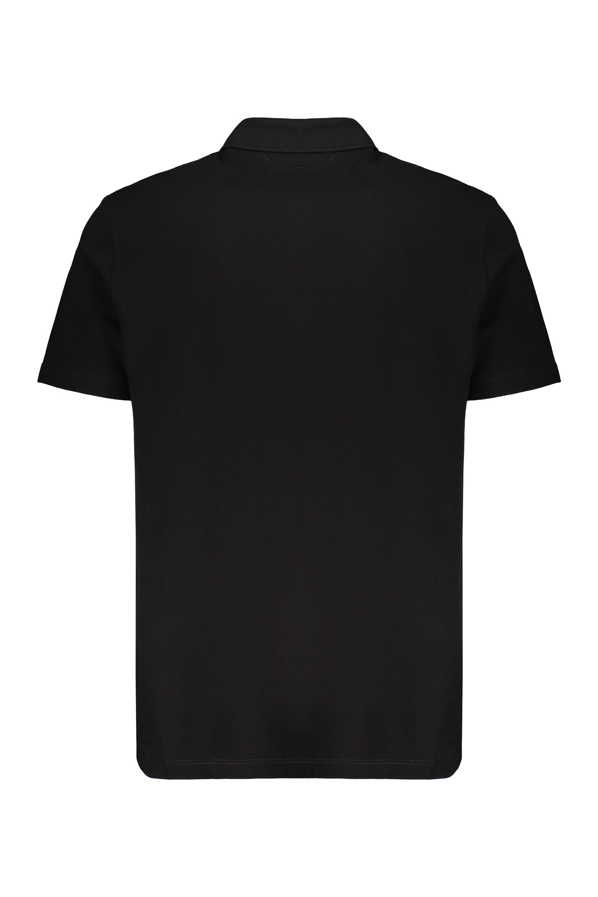Embroidered cotton polo shirt