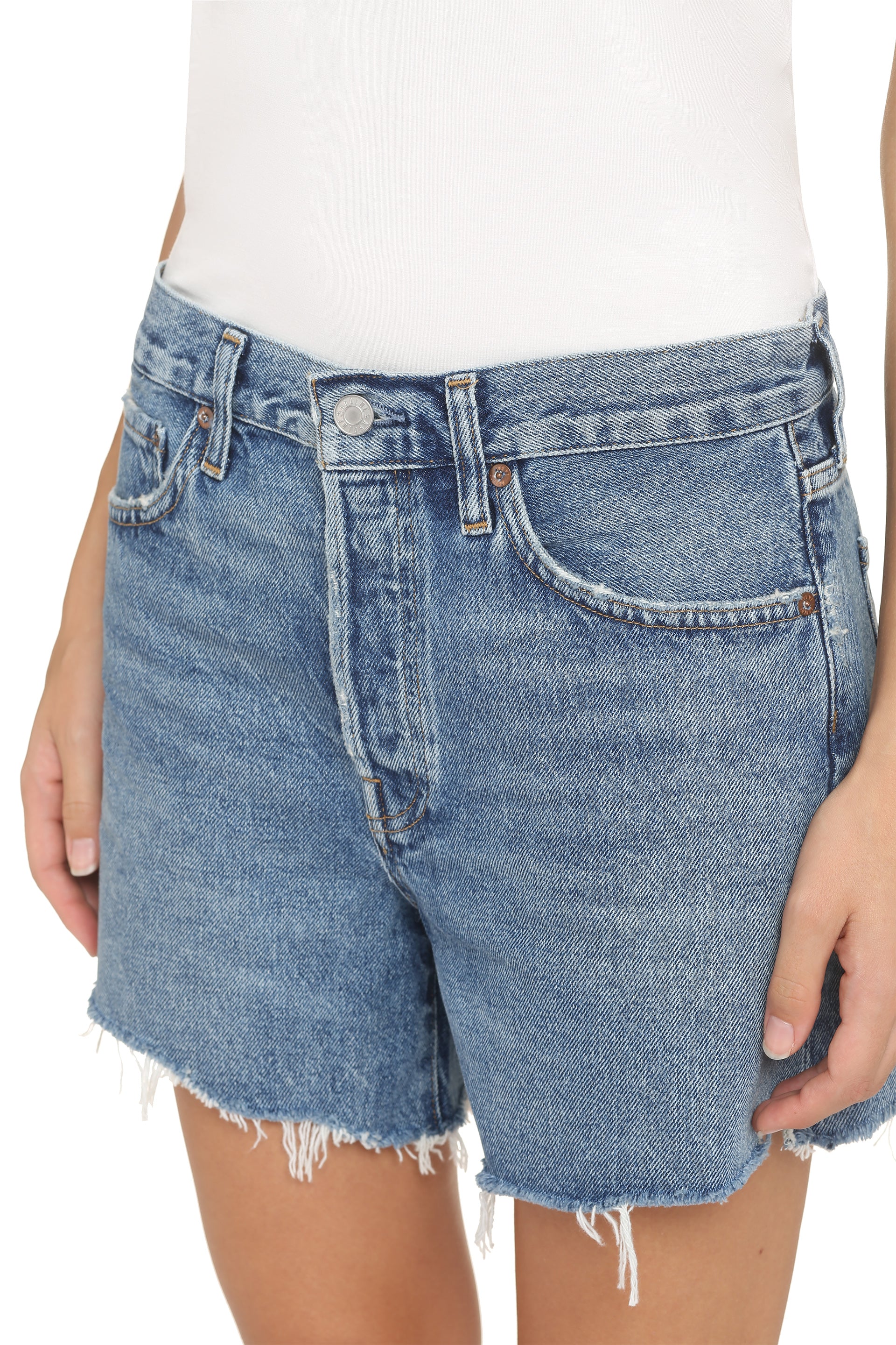 Parker Long denim shorts