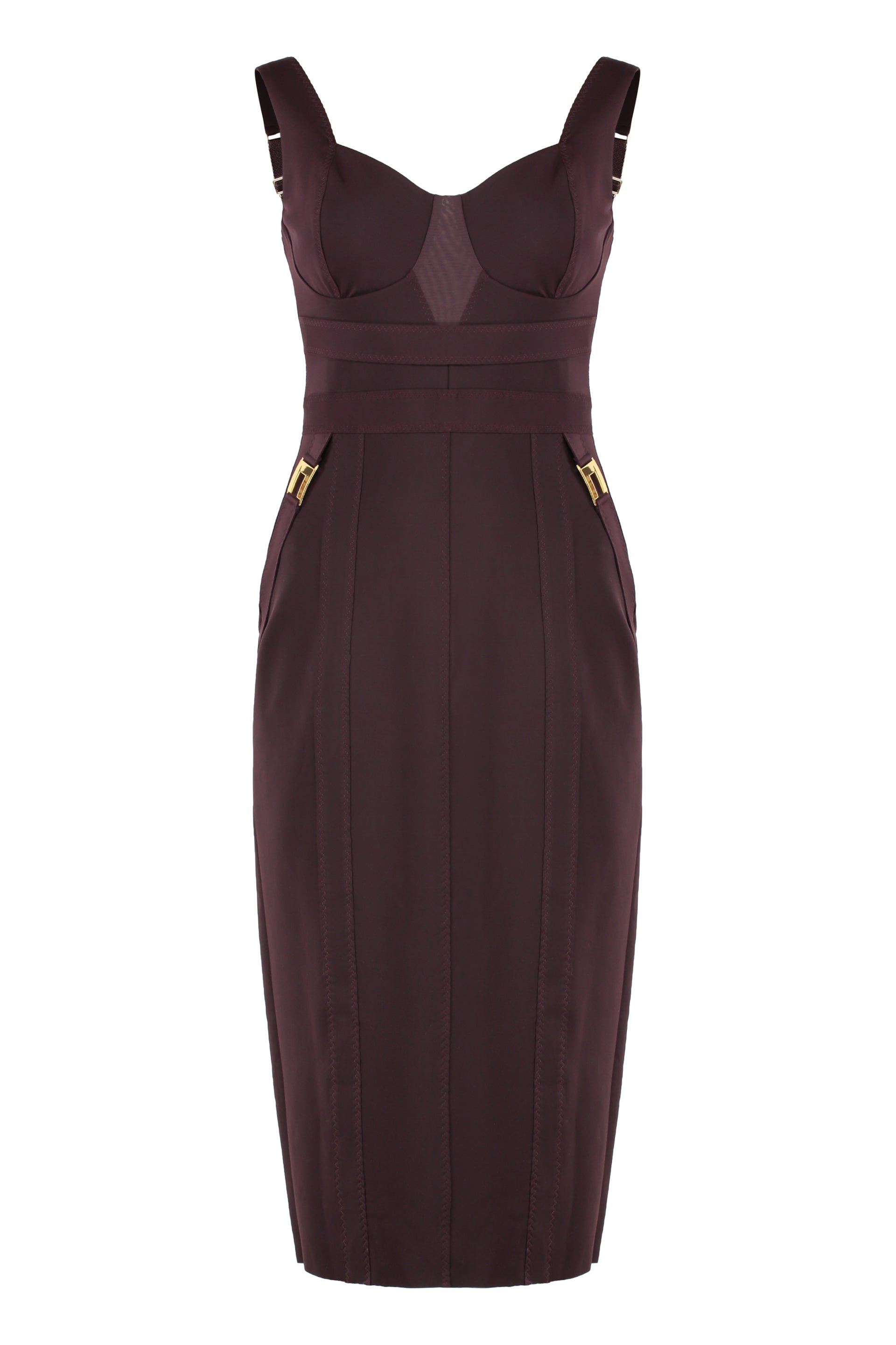 Bustier dress in elastic fabric
