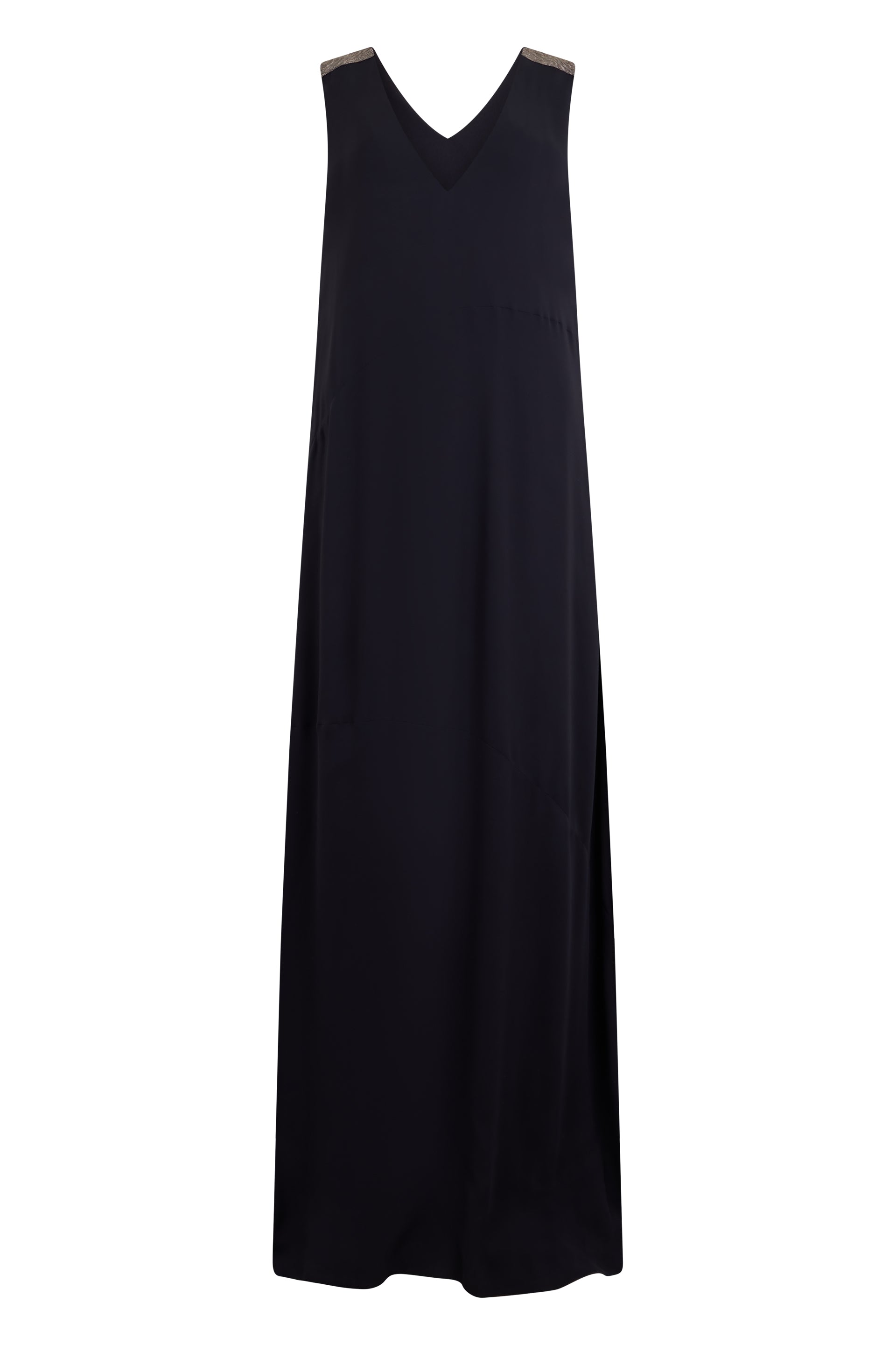 Elegant and versatile long black dress.