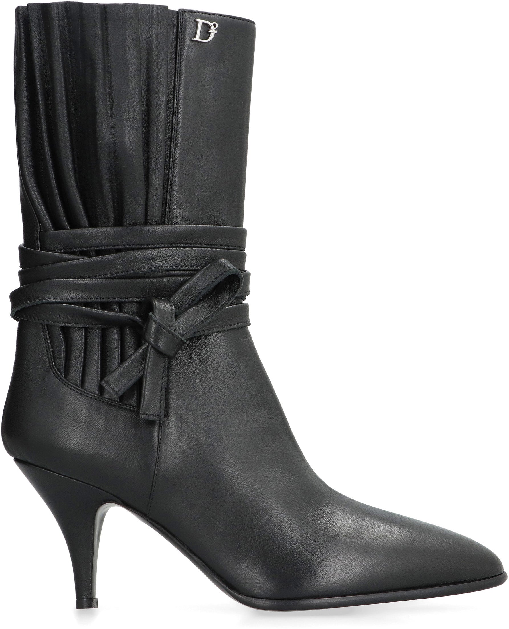 Leather ankle boots