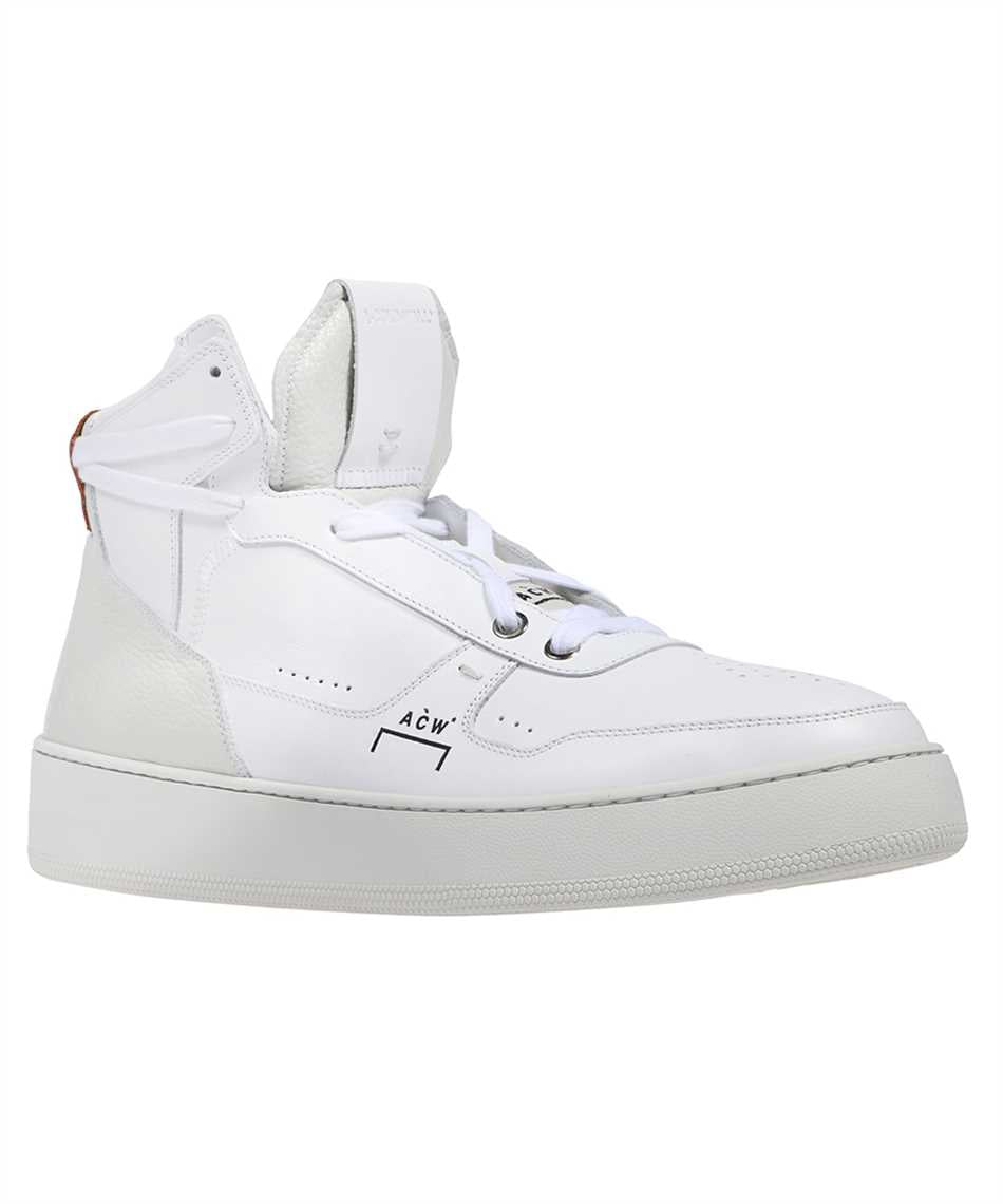 Leather high-top sneakers