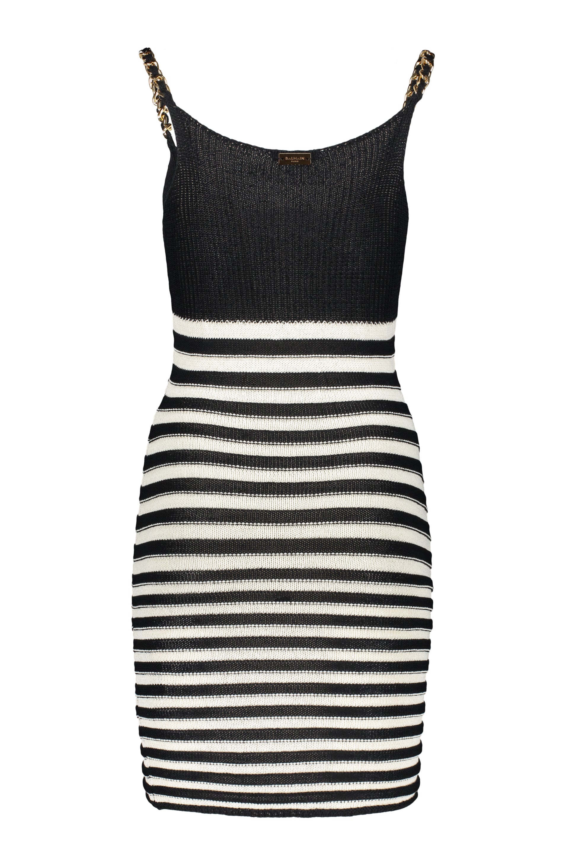 Jacquard knit mini-dress