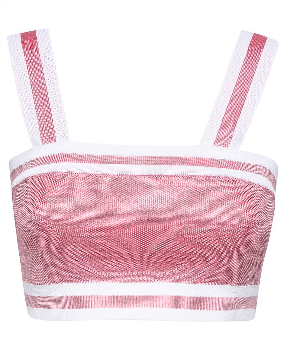 Knitted viscosa-blend top