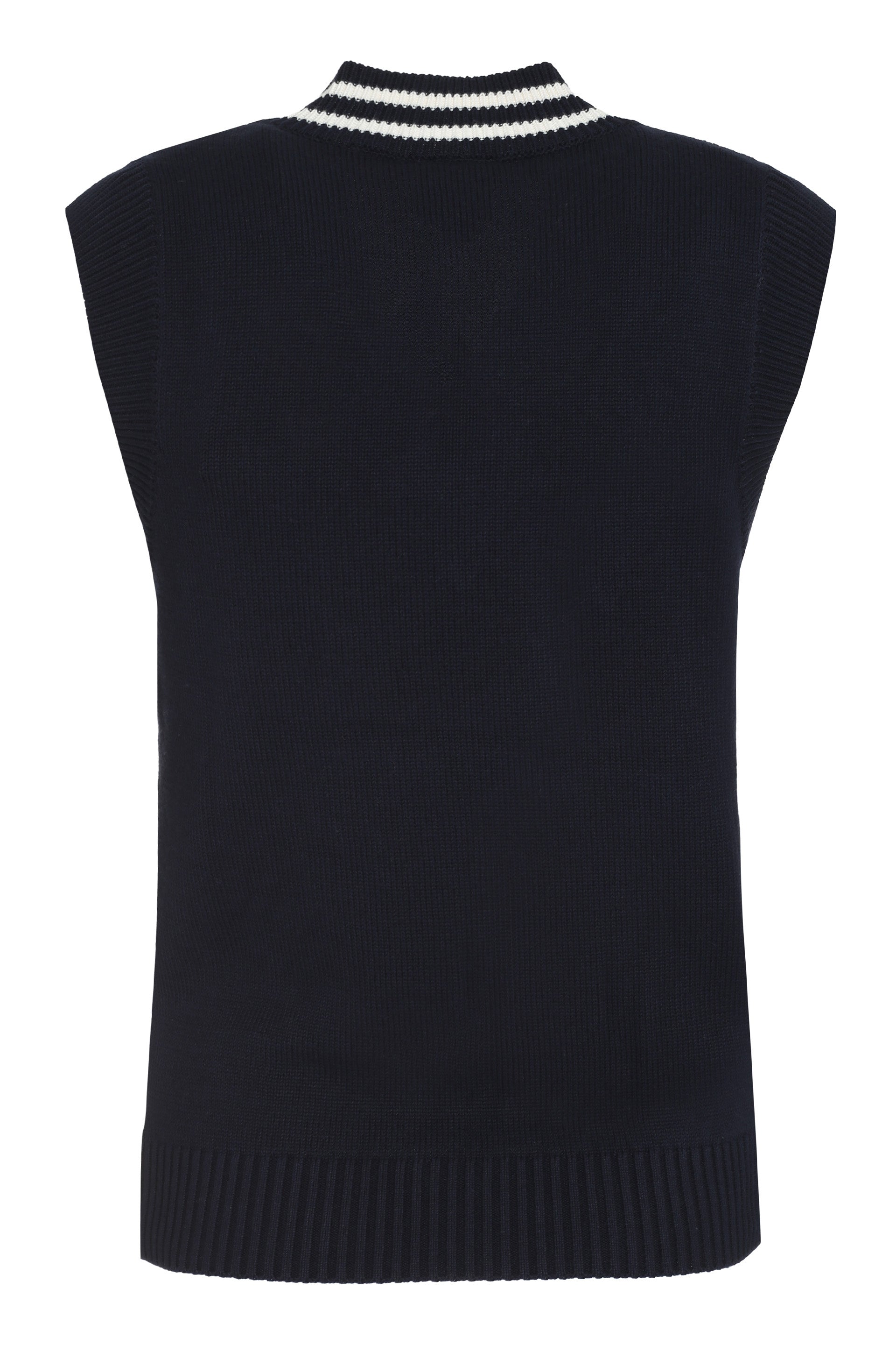 Lacoste x Sporty & Rich - Zig Zag knitted vest