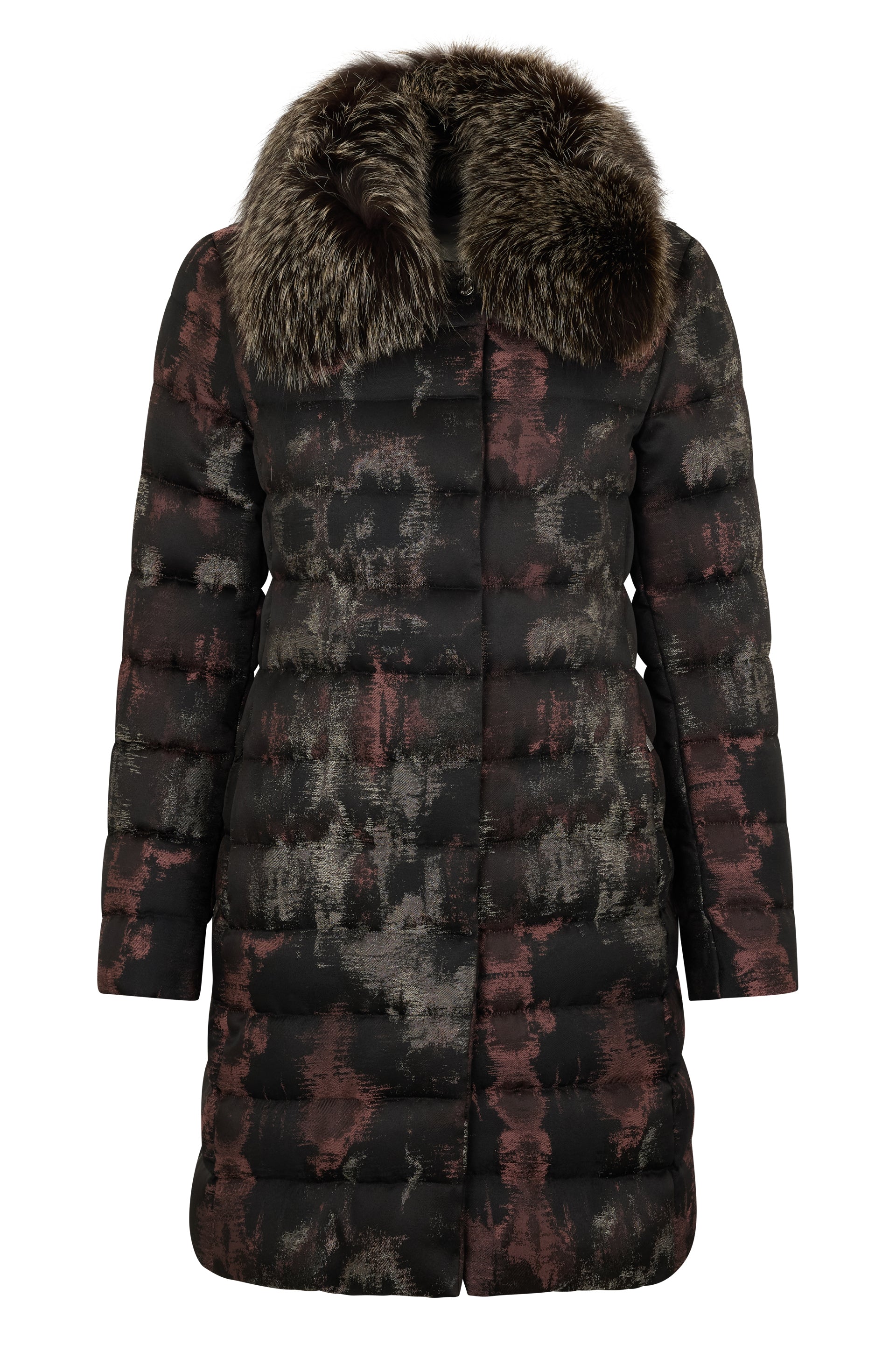 Coat with fur in elegant design