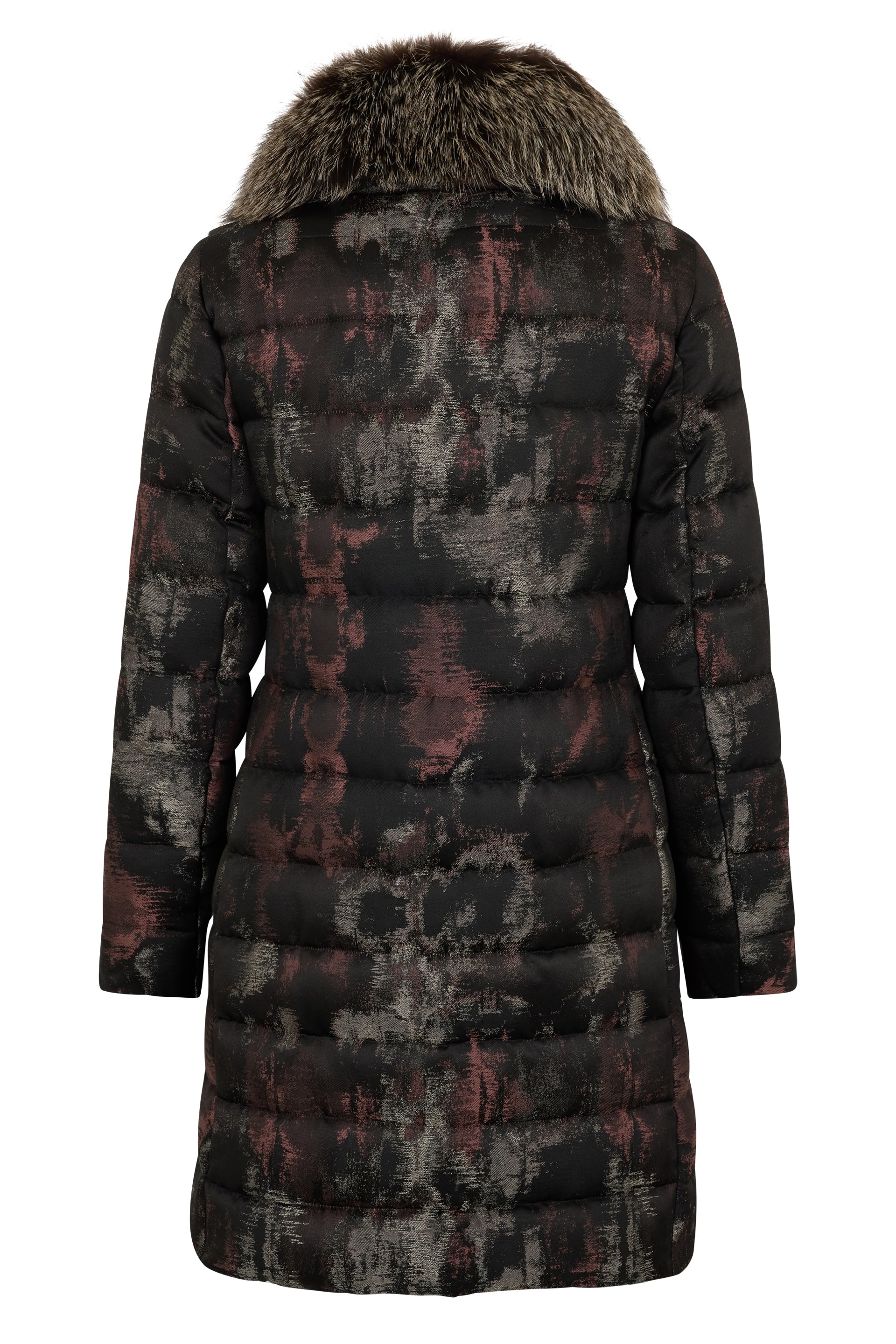 Coat with fur in elegant design