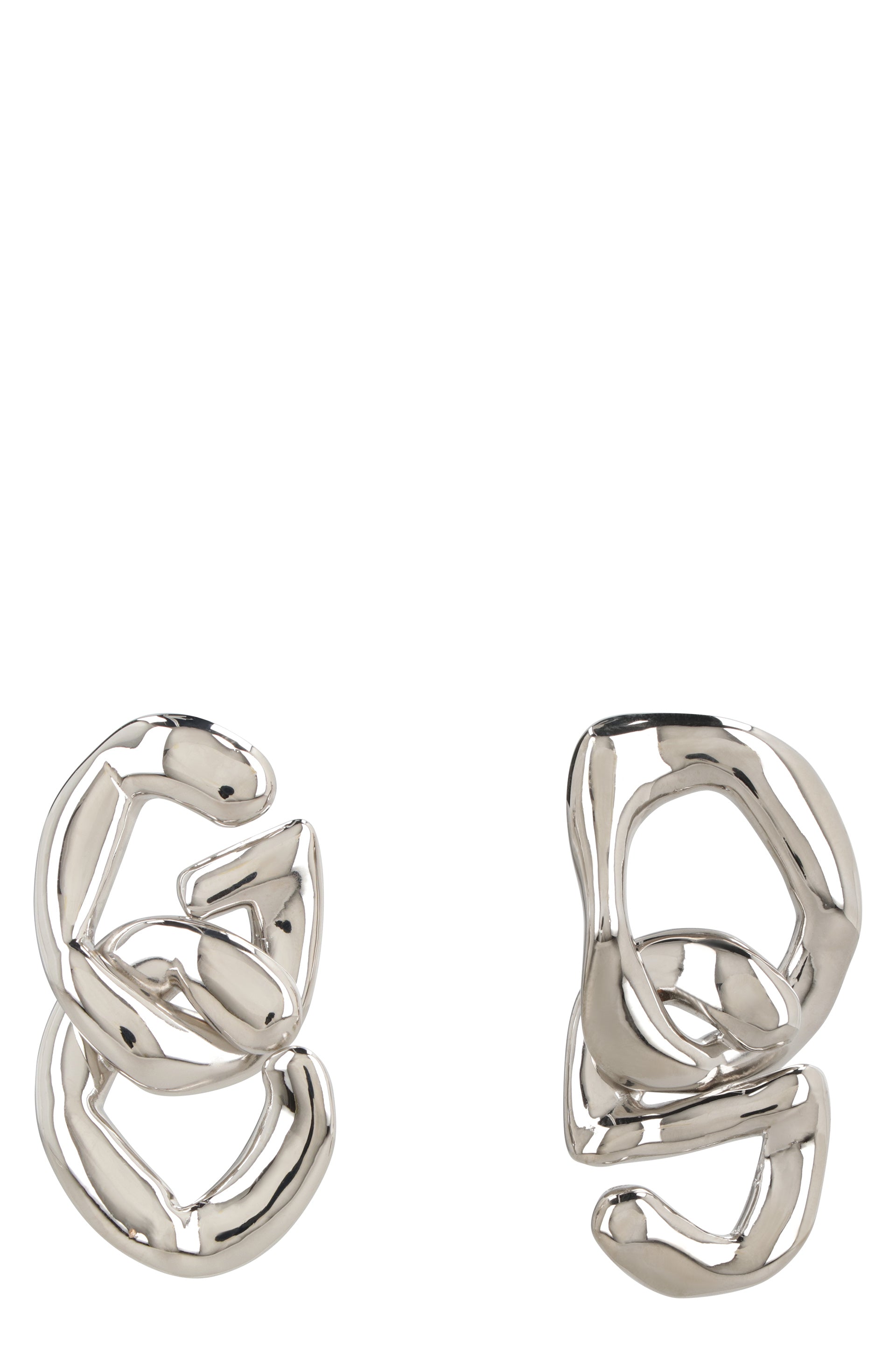 Maxi chain earrings with logo