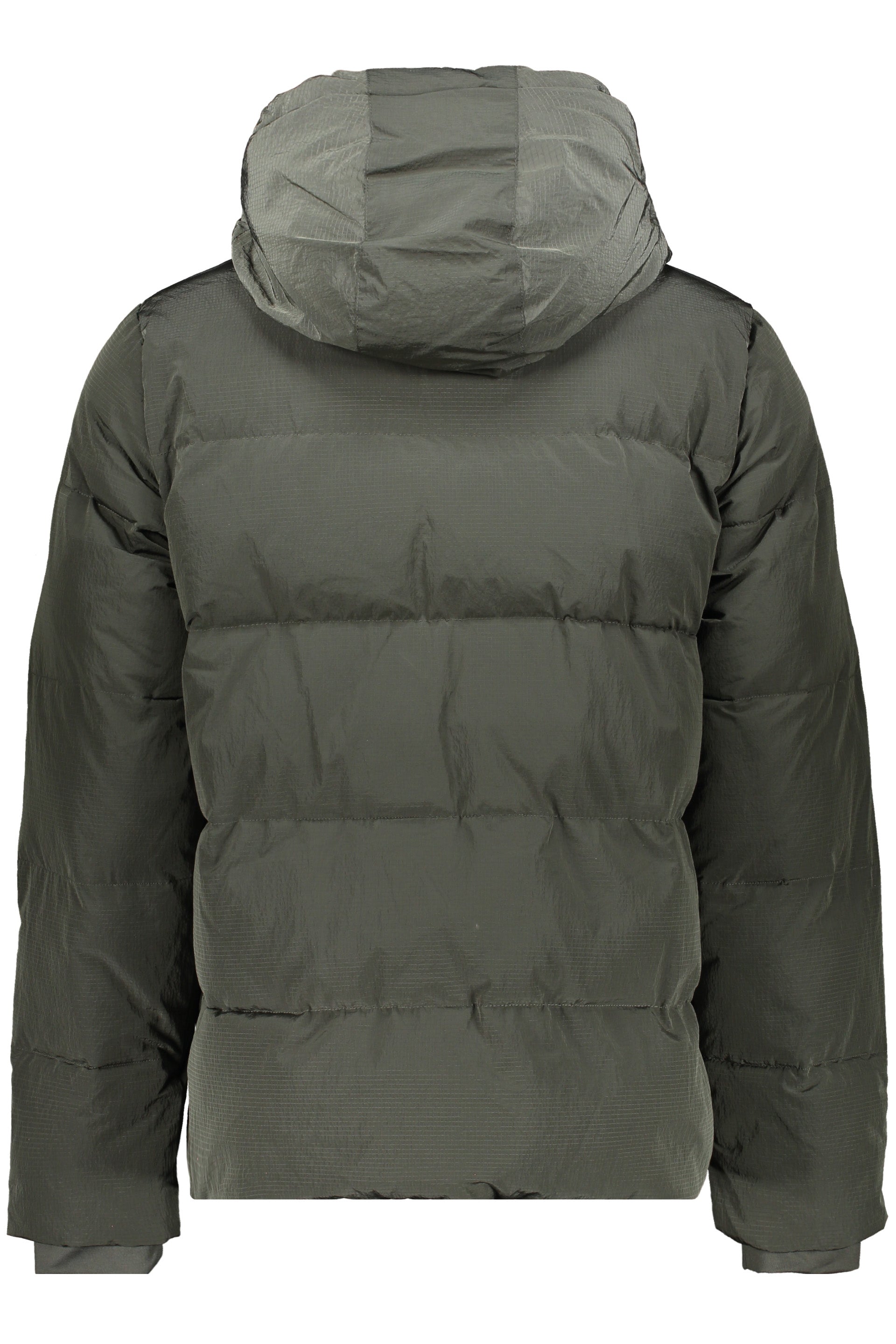 Hooded down jacket