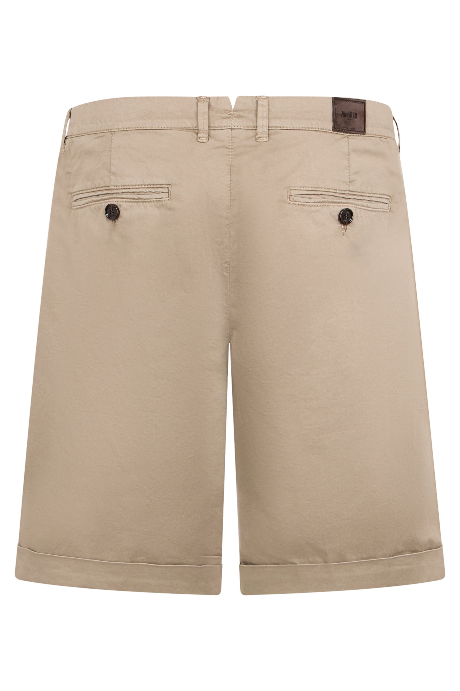 Light beige shorts with casual design.