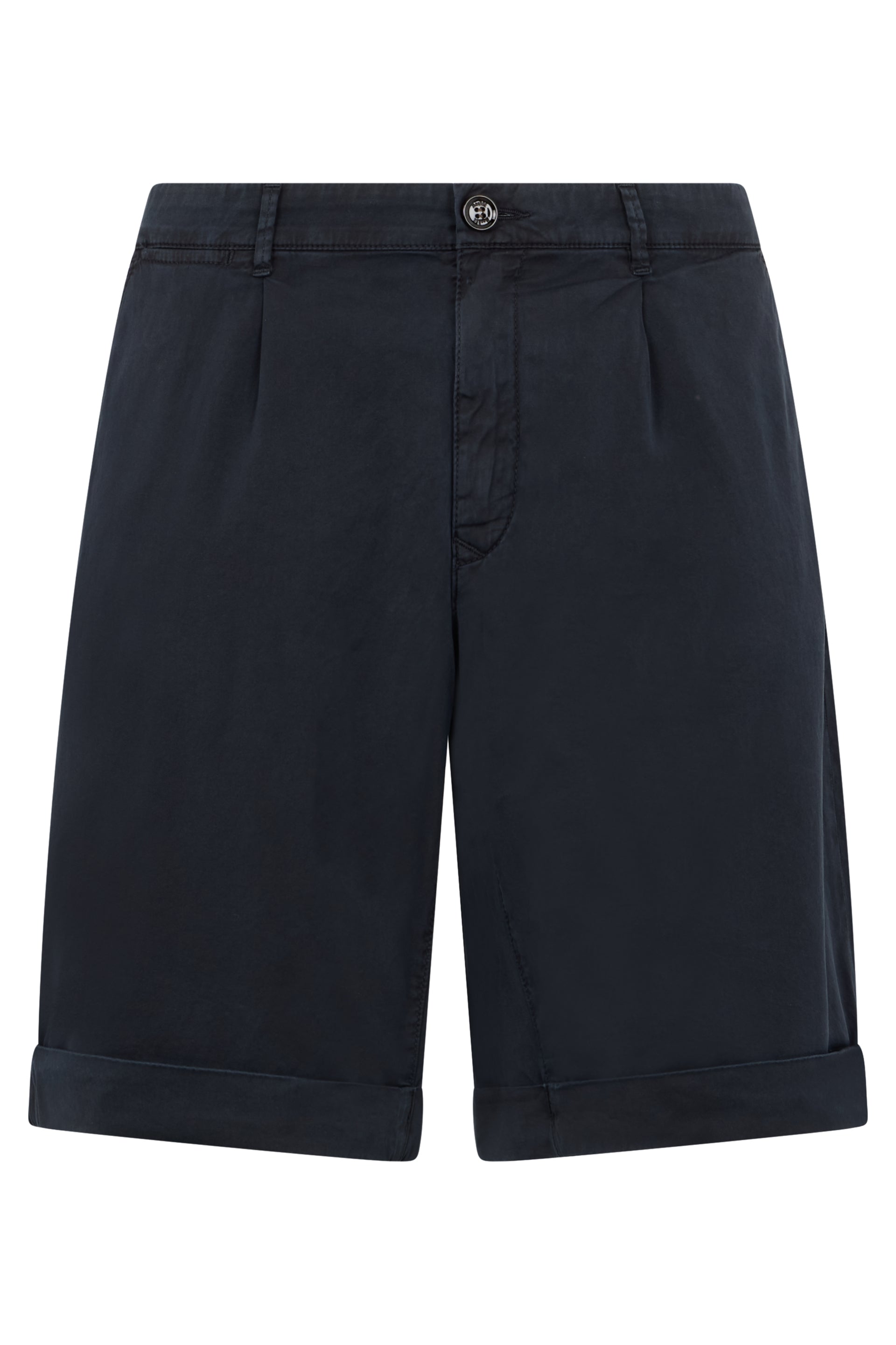 Dark blue comfortable shorts.