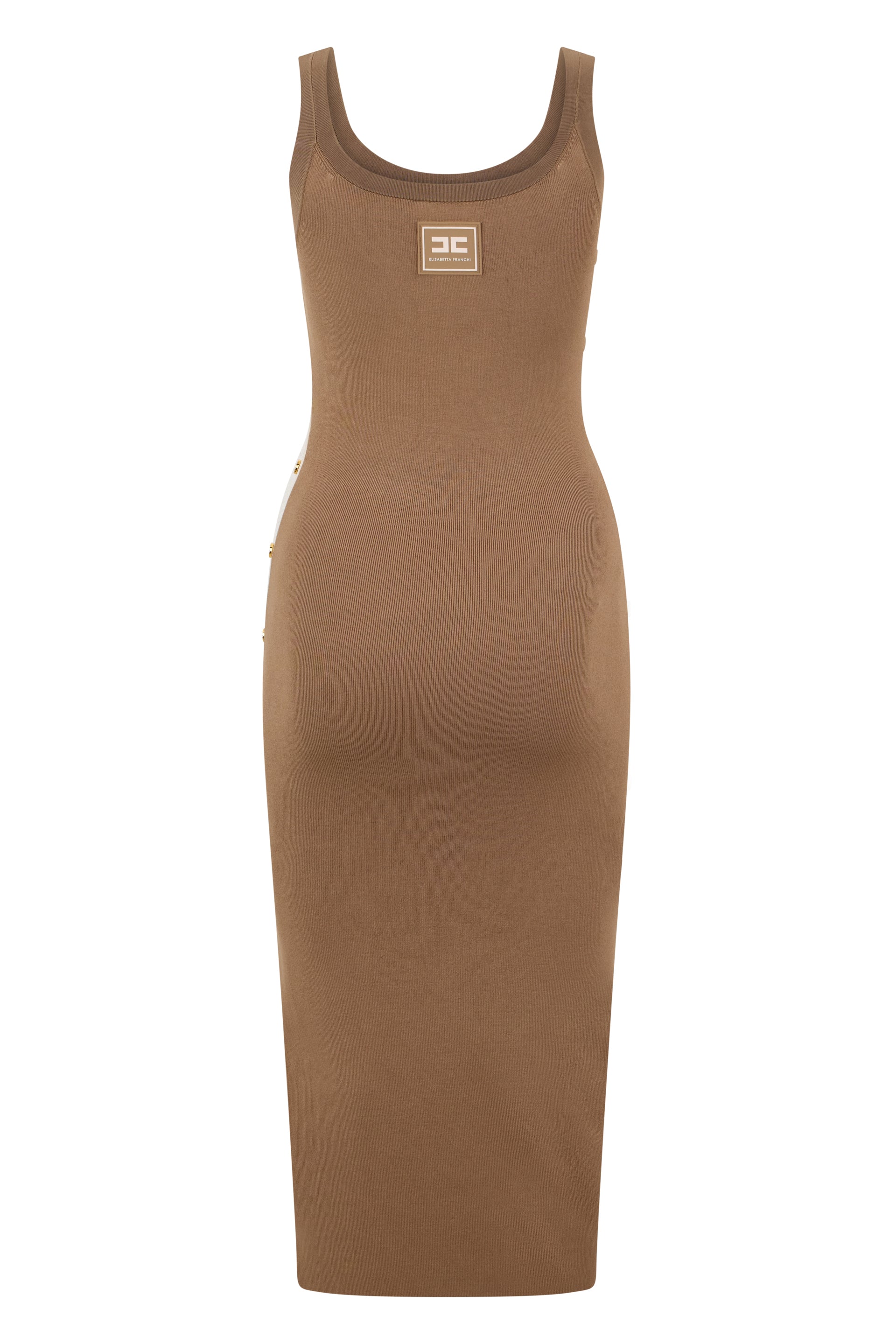 Dress in viscose with buttons