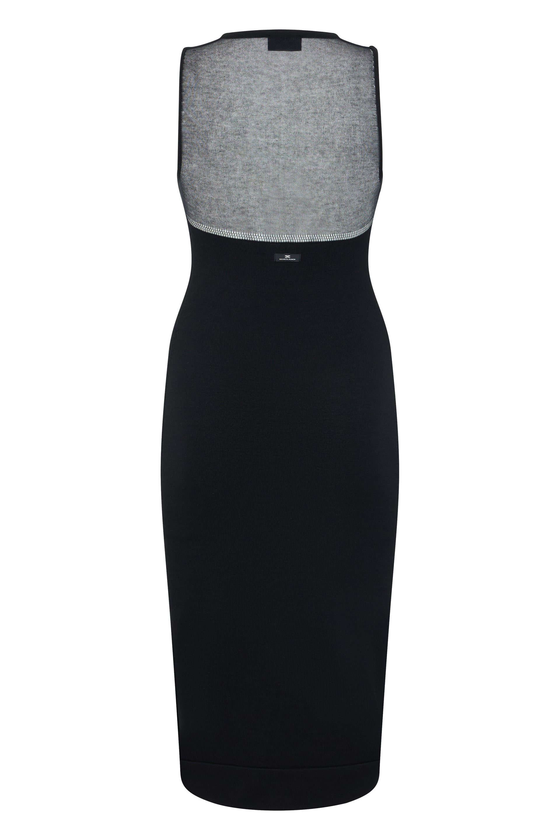 Knitted dress with transparencies