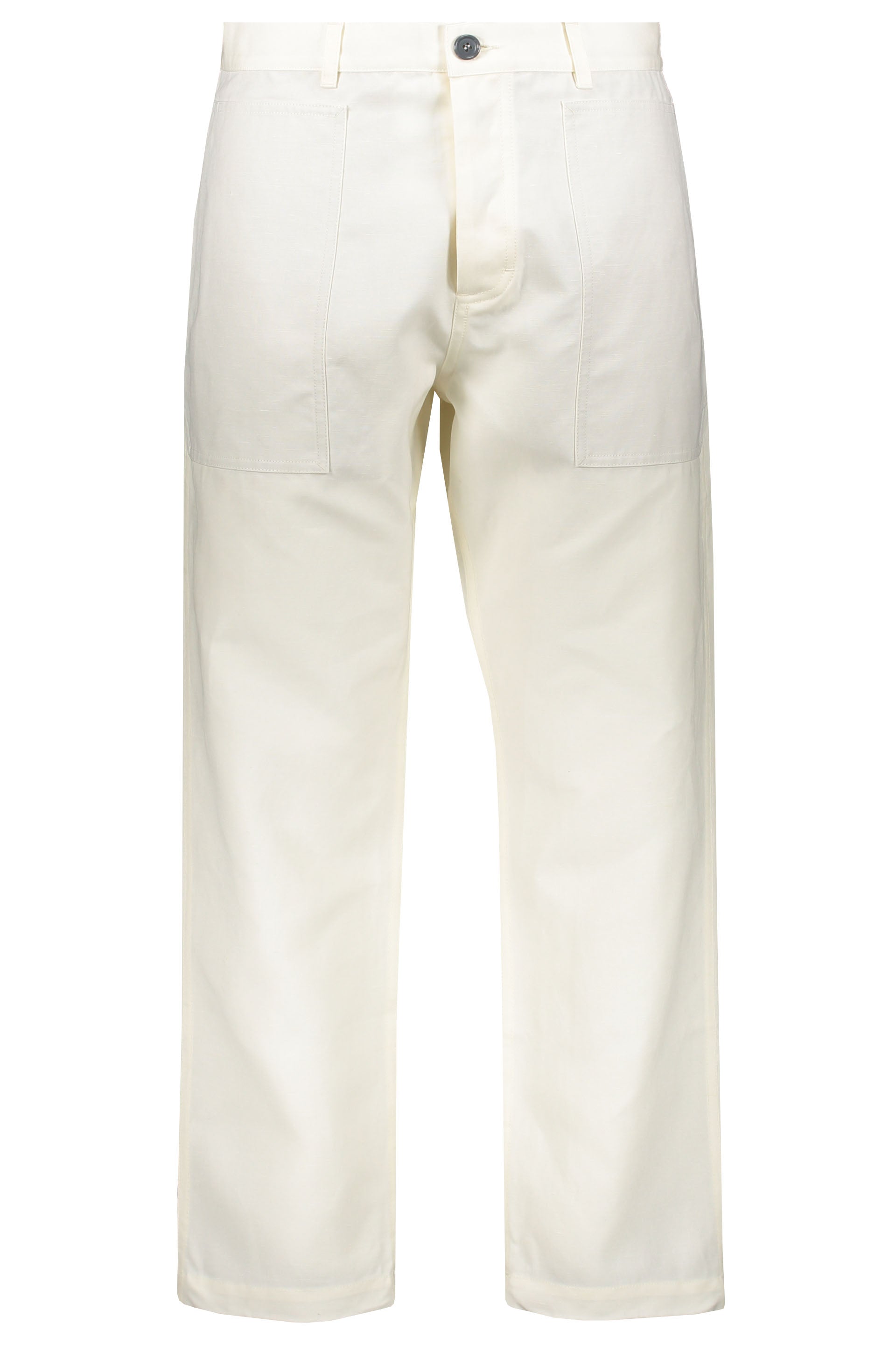 Linen blend trousers