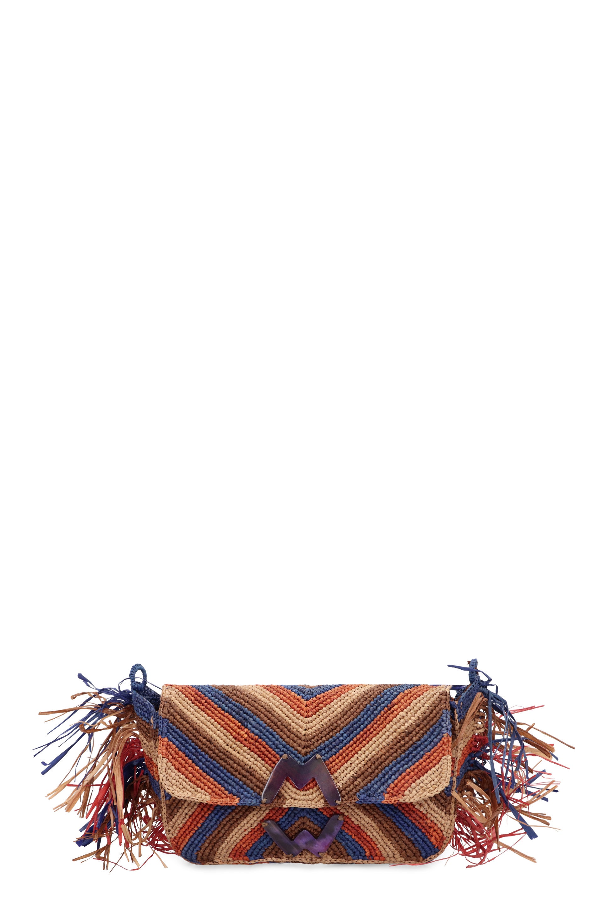 Raffia crossbody bag