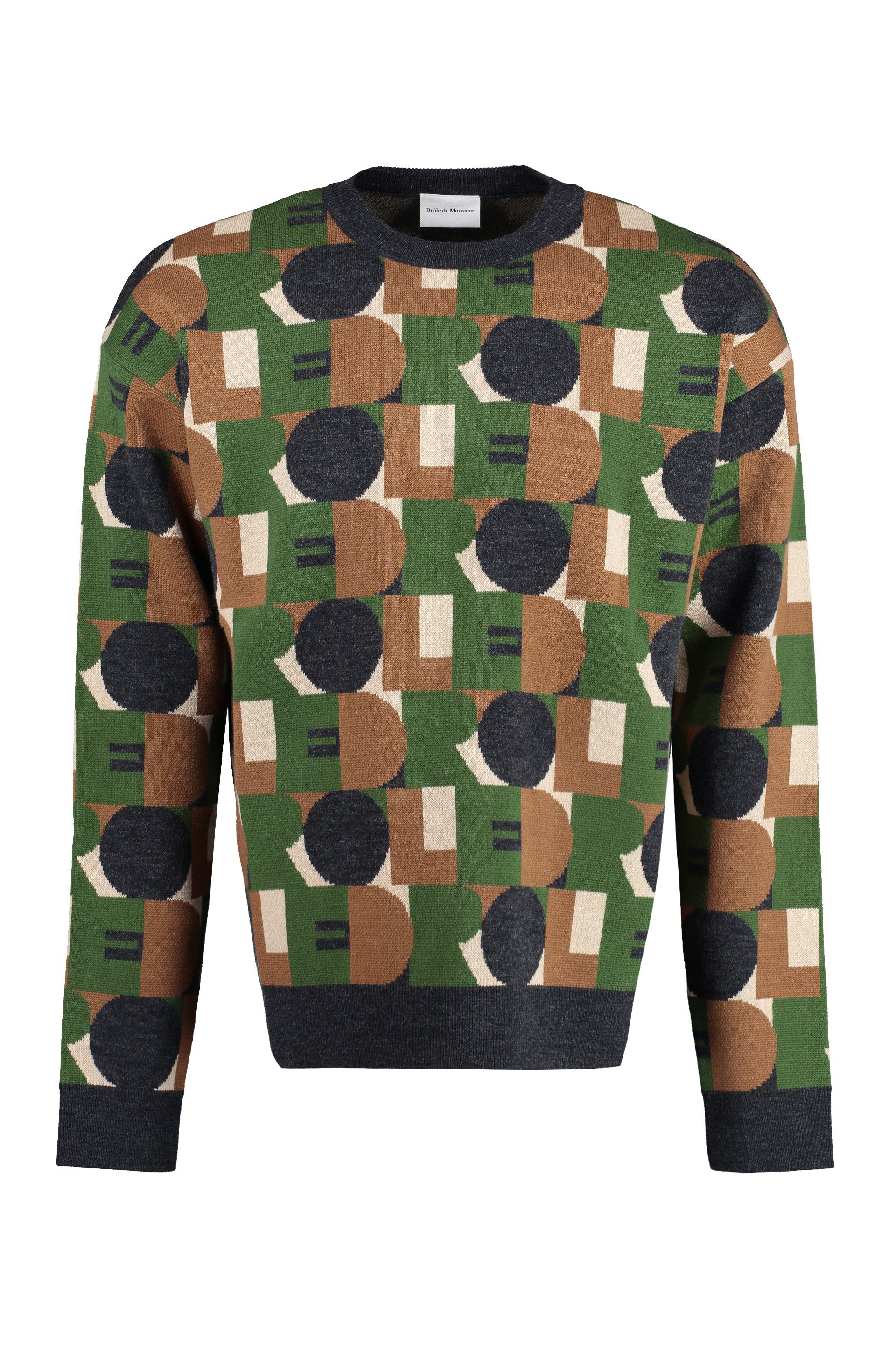 Le Pull Drôle crew-neck wool sweater