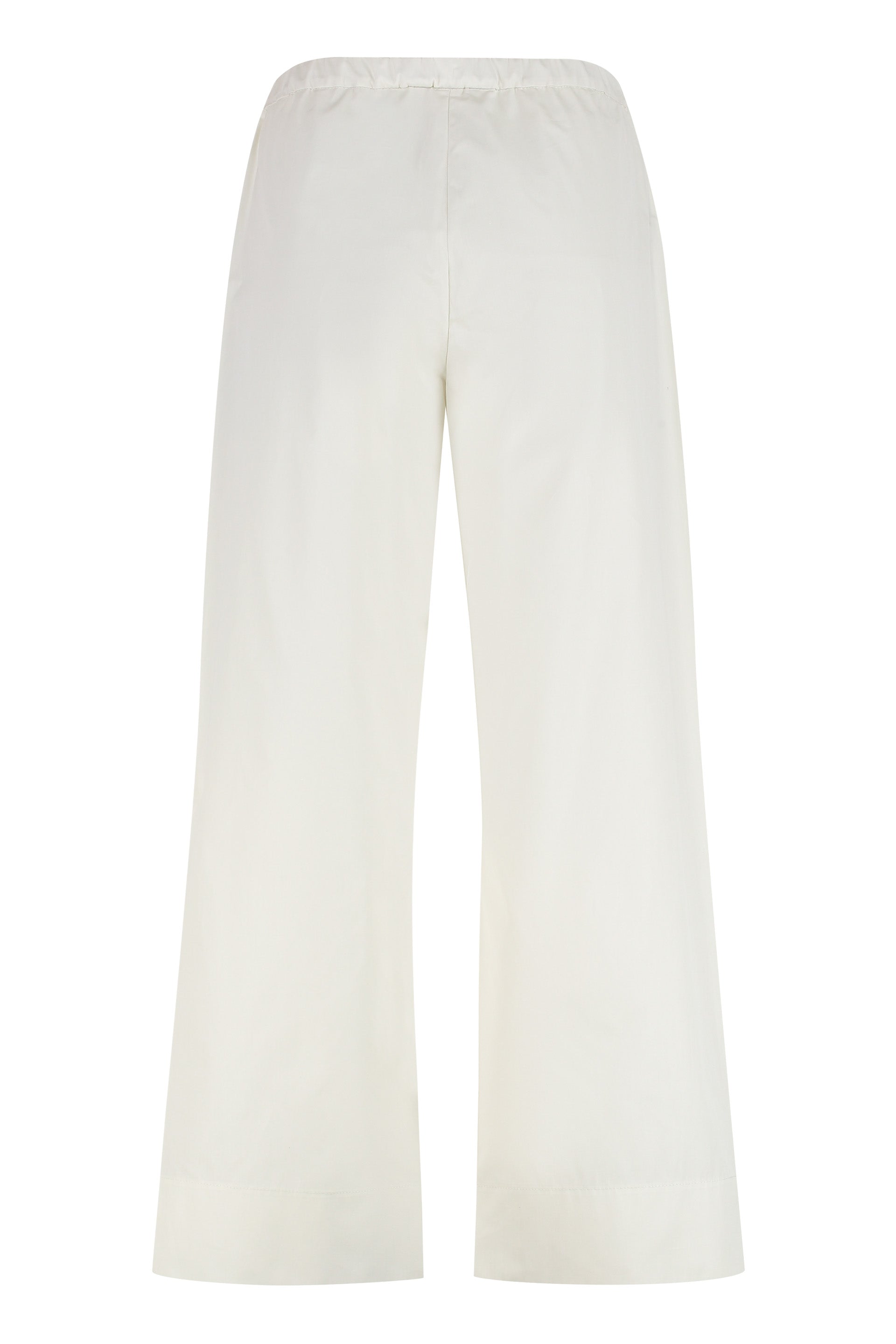Argento poplin cotton trousers