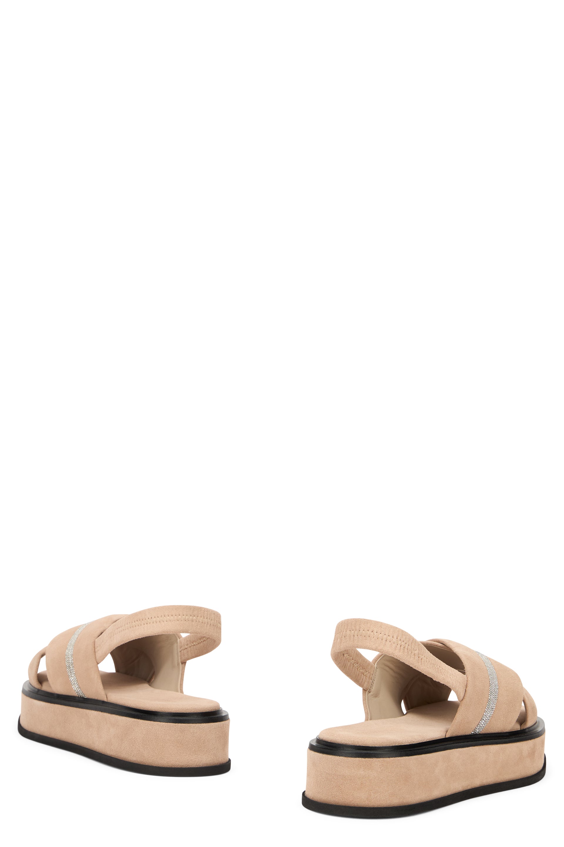 Elegant platform beige comfort guaranteed.