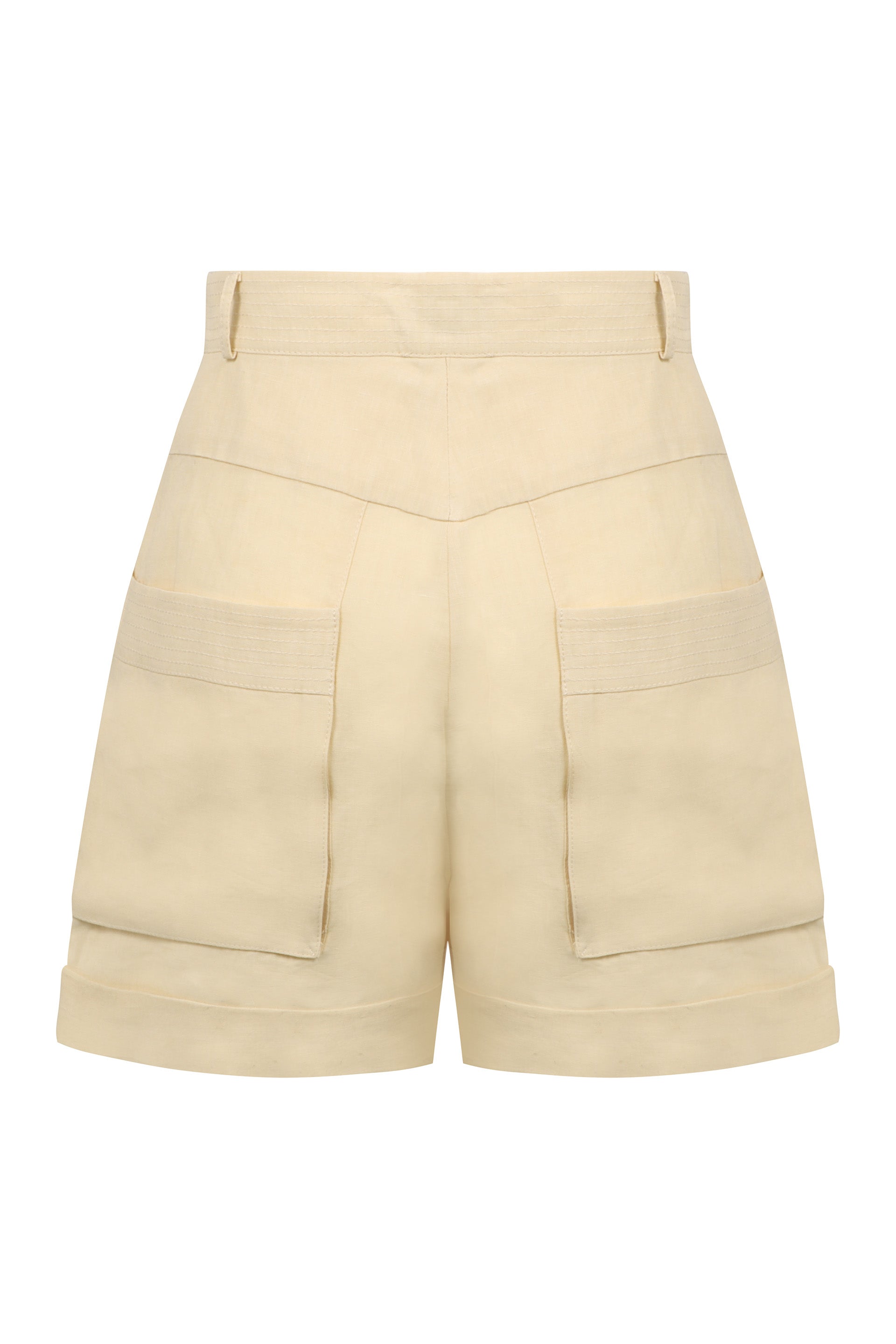 Ashraf linen shorts