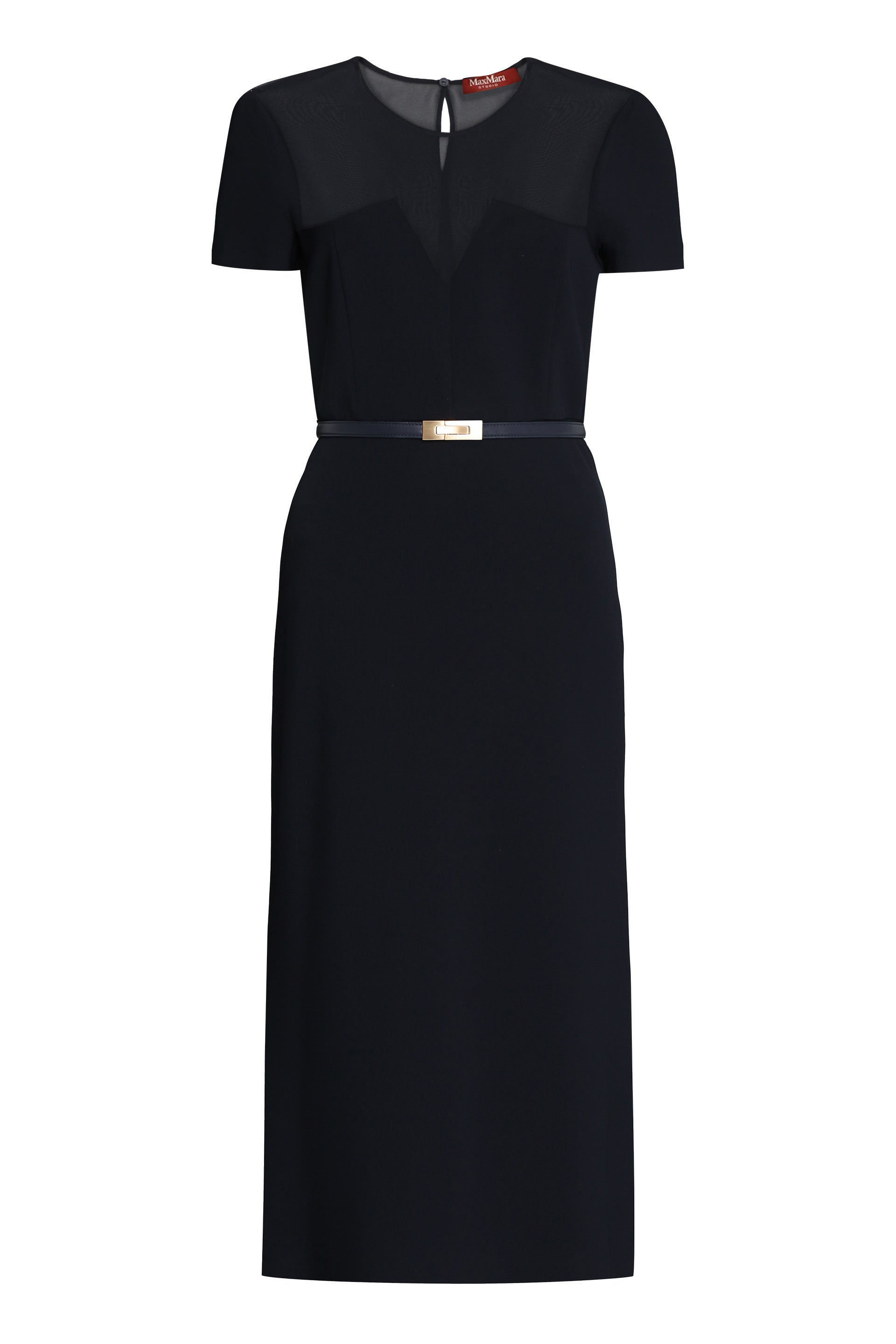 Asturie midi dress with belt