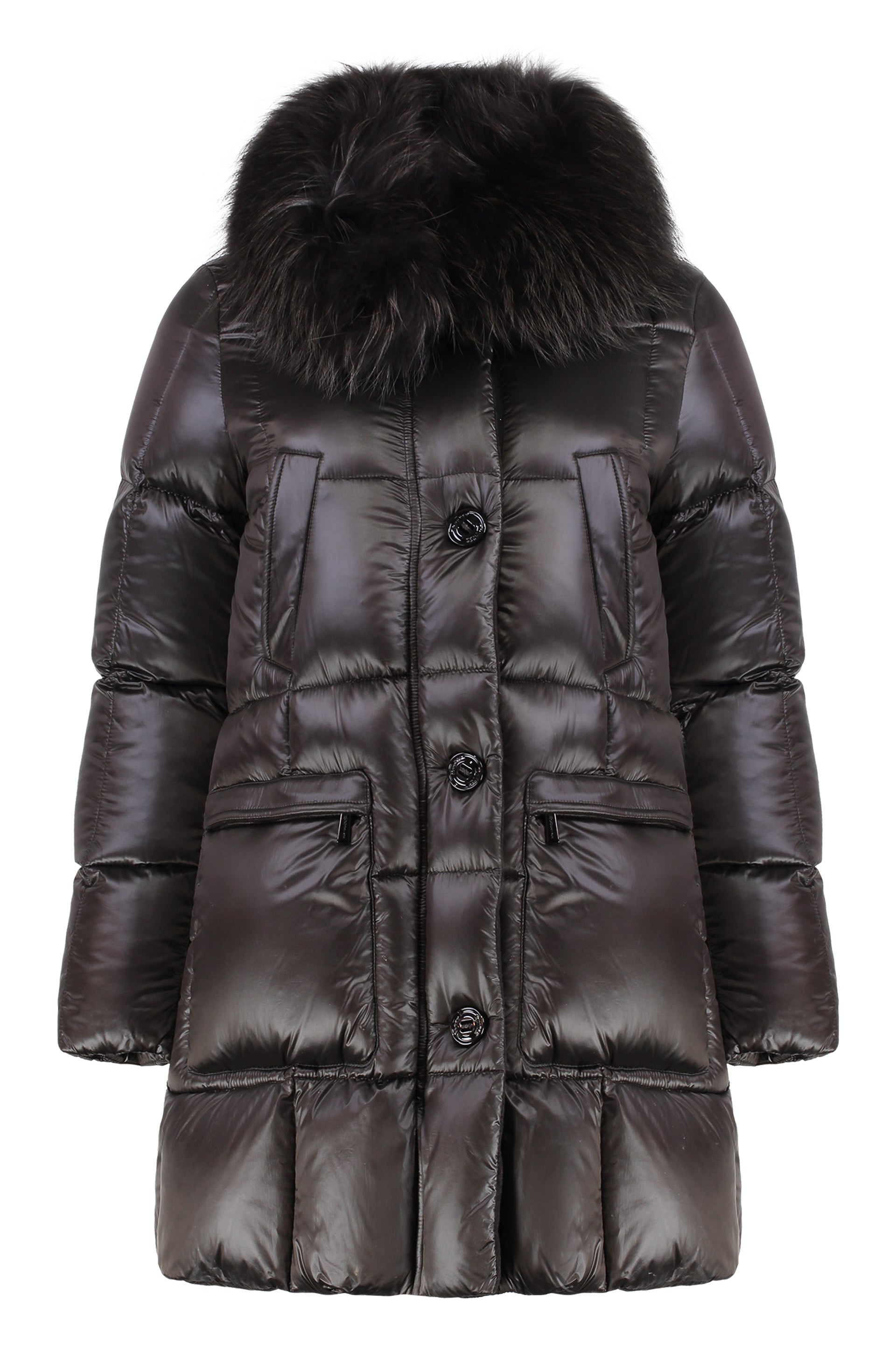 Fur collar down jacket