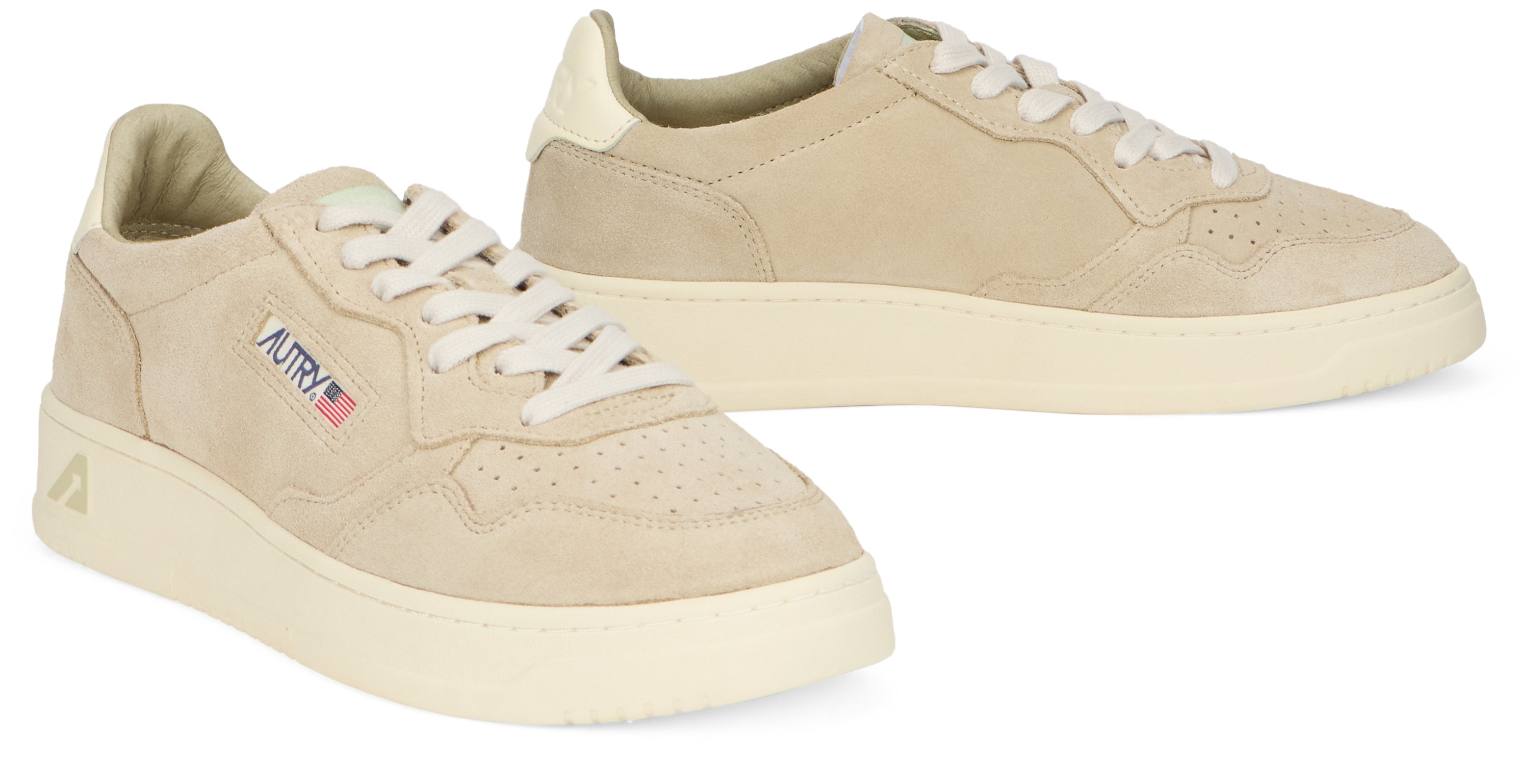 Low-top sneakers in suede