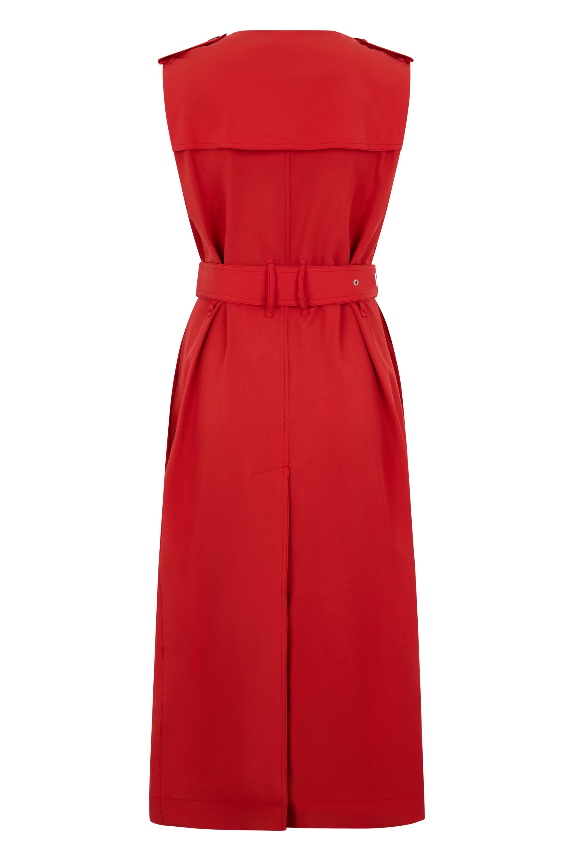 Elegant long red dress for special occasions