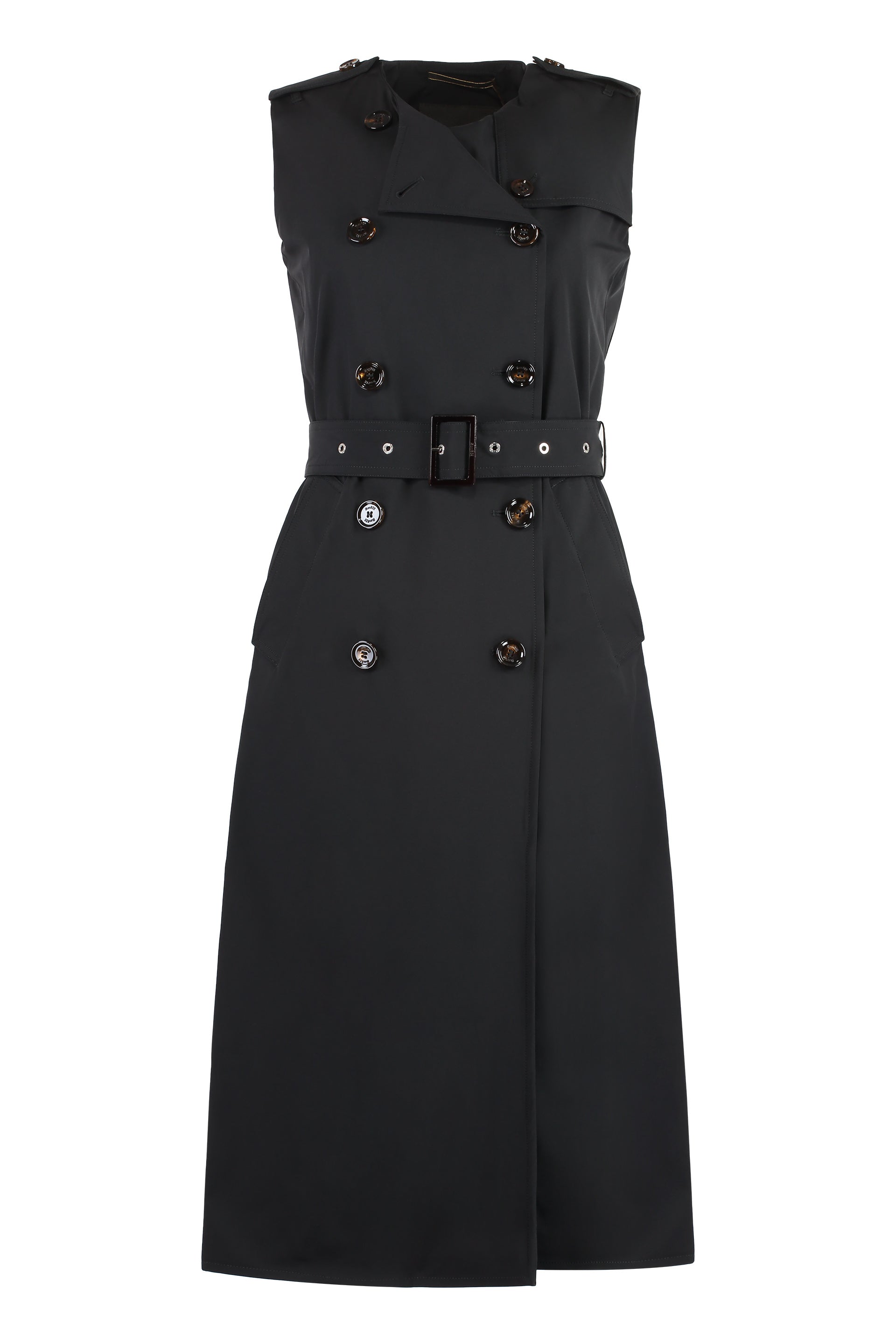 Techno fabric trench coat