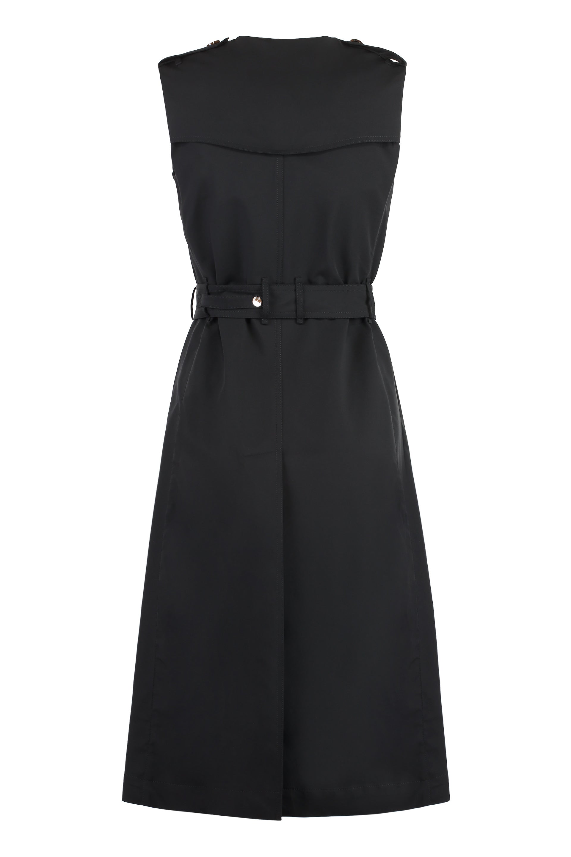 Techno fabric trench coat