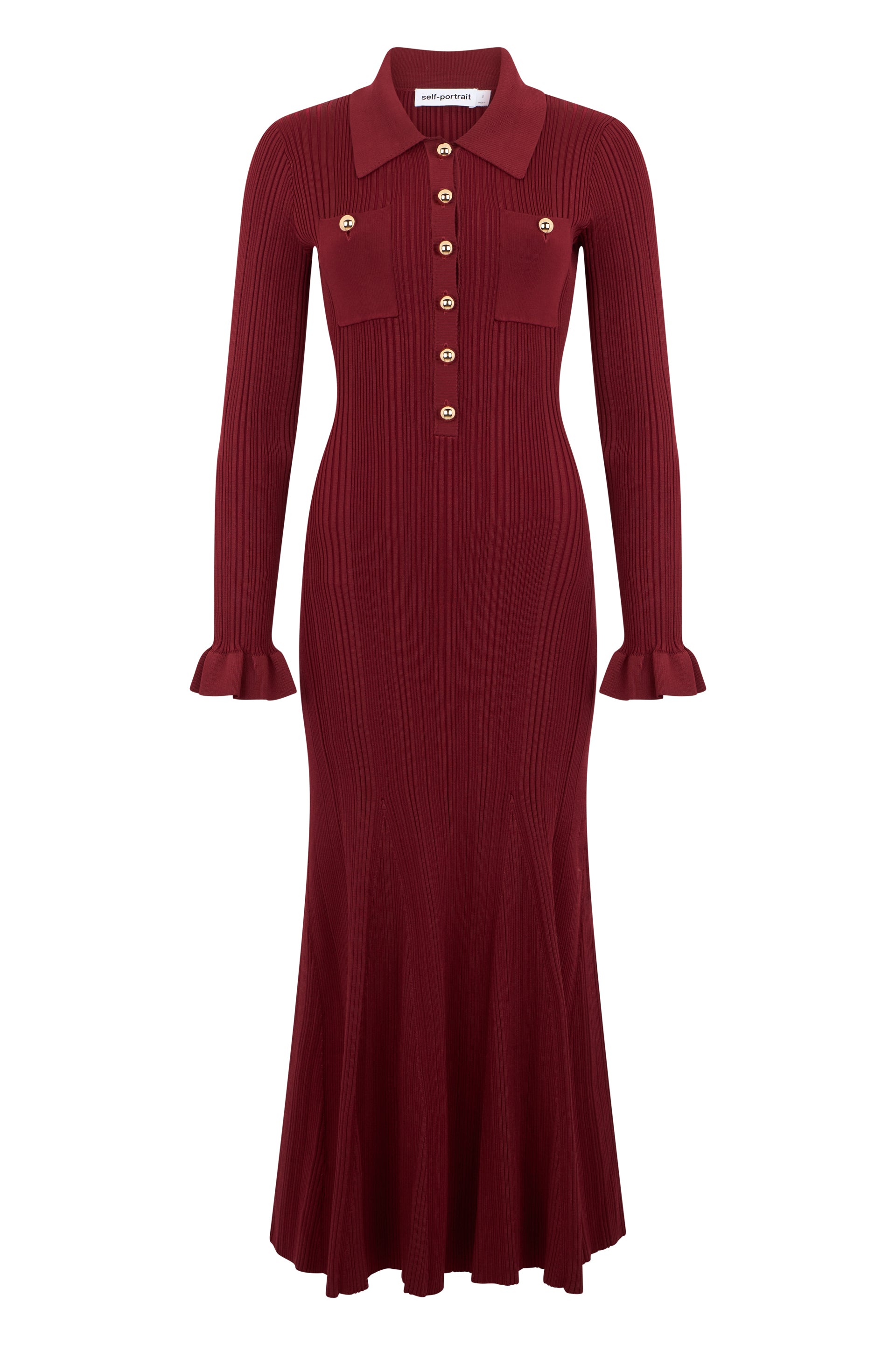 Long dress with buttons