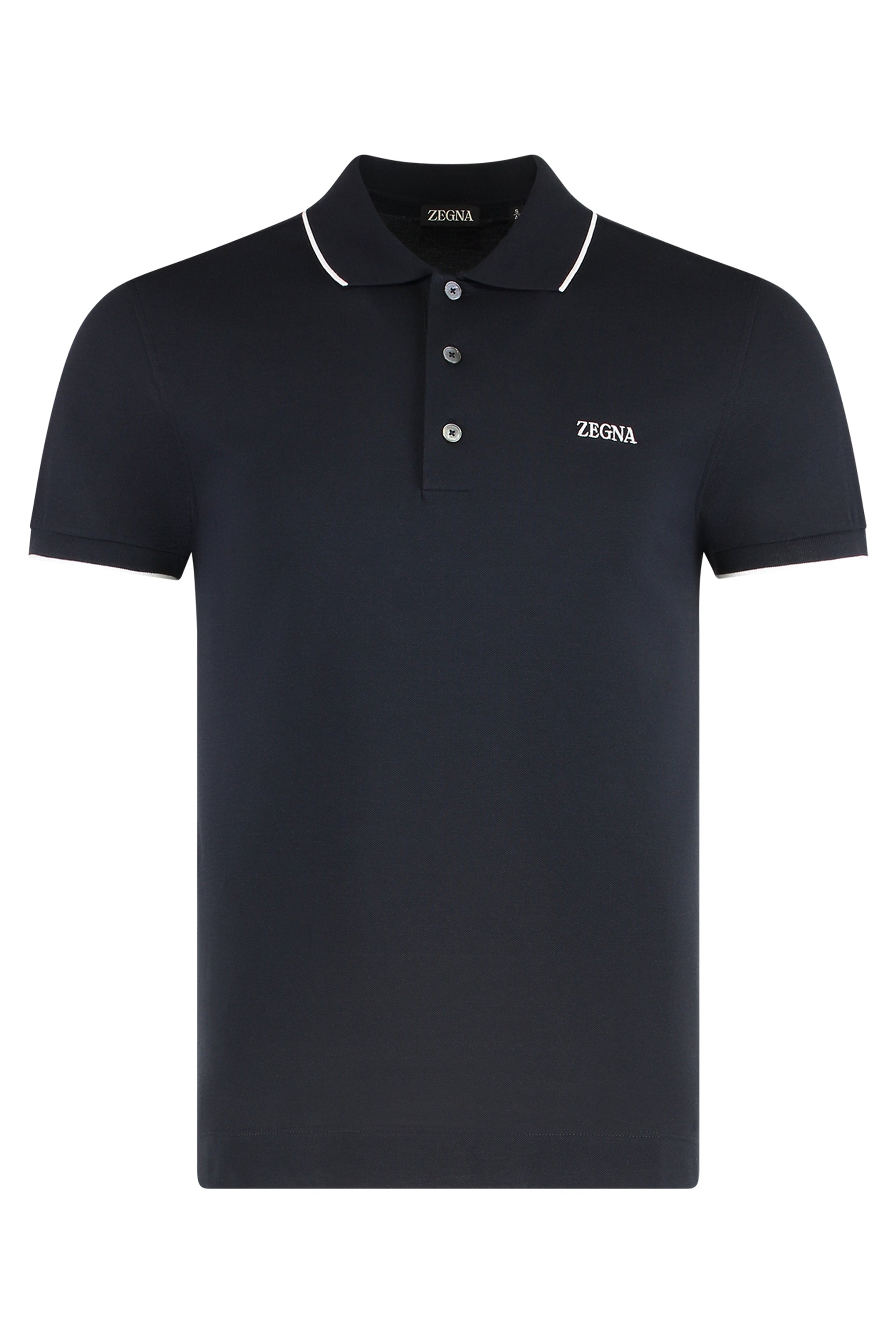 Cotton-piqué polo shirt