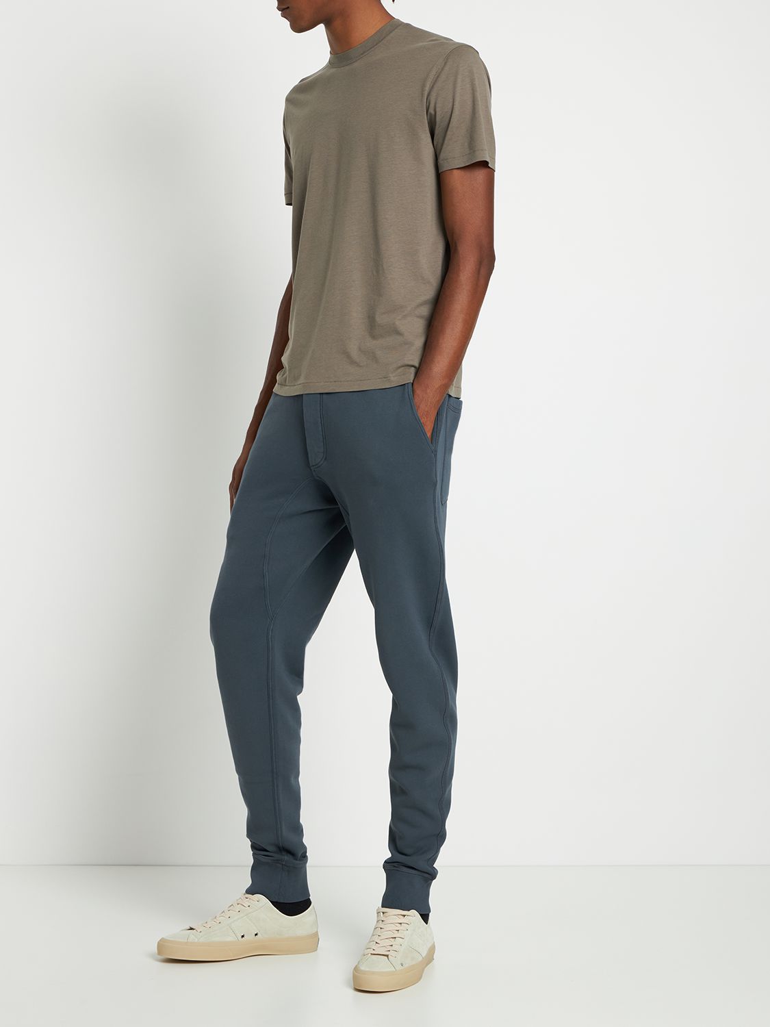 Track pants in cotton